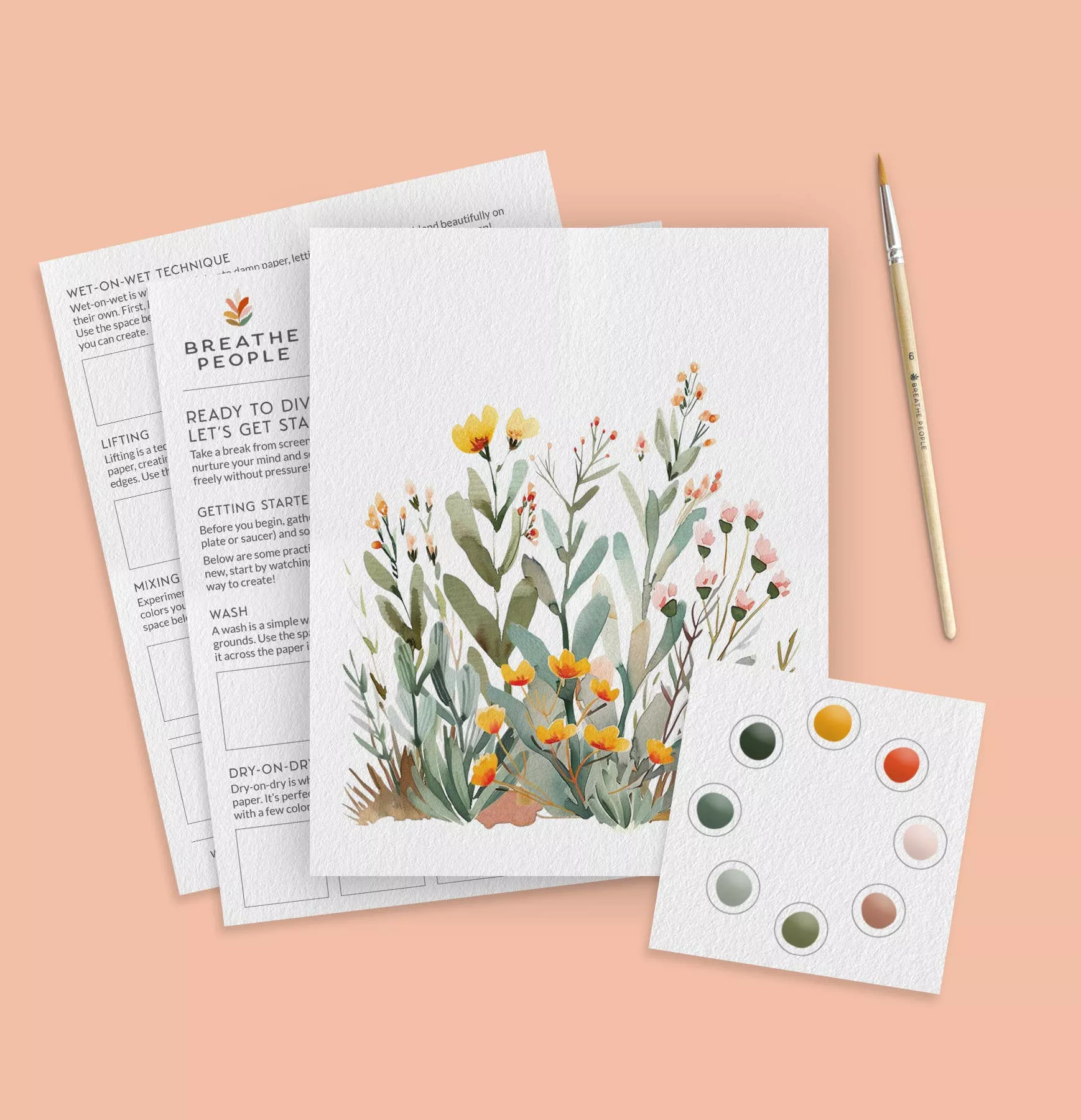 breathe-people-all-in-one-watercolor-paint-set-desert-bloom Breathe People All-In-One Watercolor Paint Set - Desert Bloom
