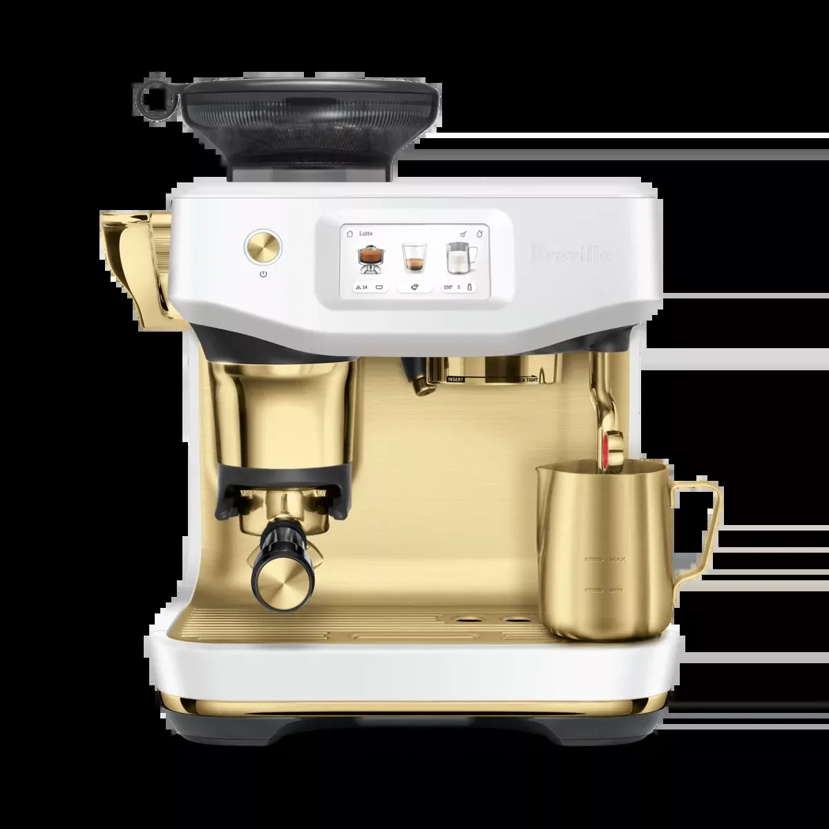 breville-barista-touch-impress-accent-sea-salt-brass Breville the Barista Touch Impress Accent - Sea Salt Brass