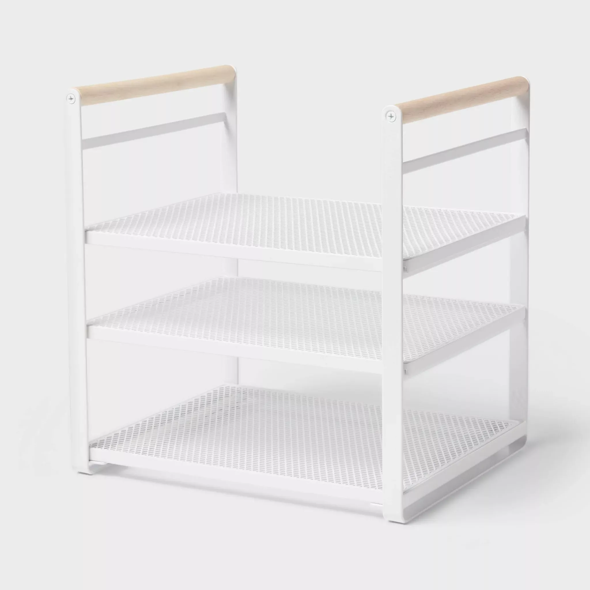 brightroom-metal-3-tier-adjustable-shelf-box-organizer-white-rebel Brightroom Metal 3-Tier Adjustable Shelf Box Organizer White – REBEL