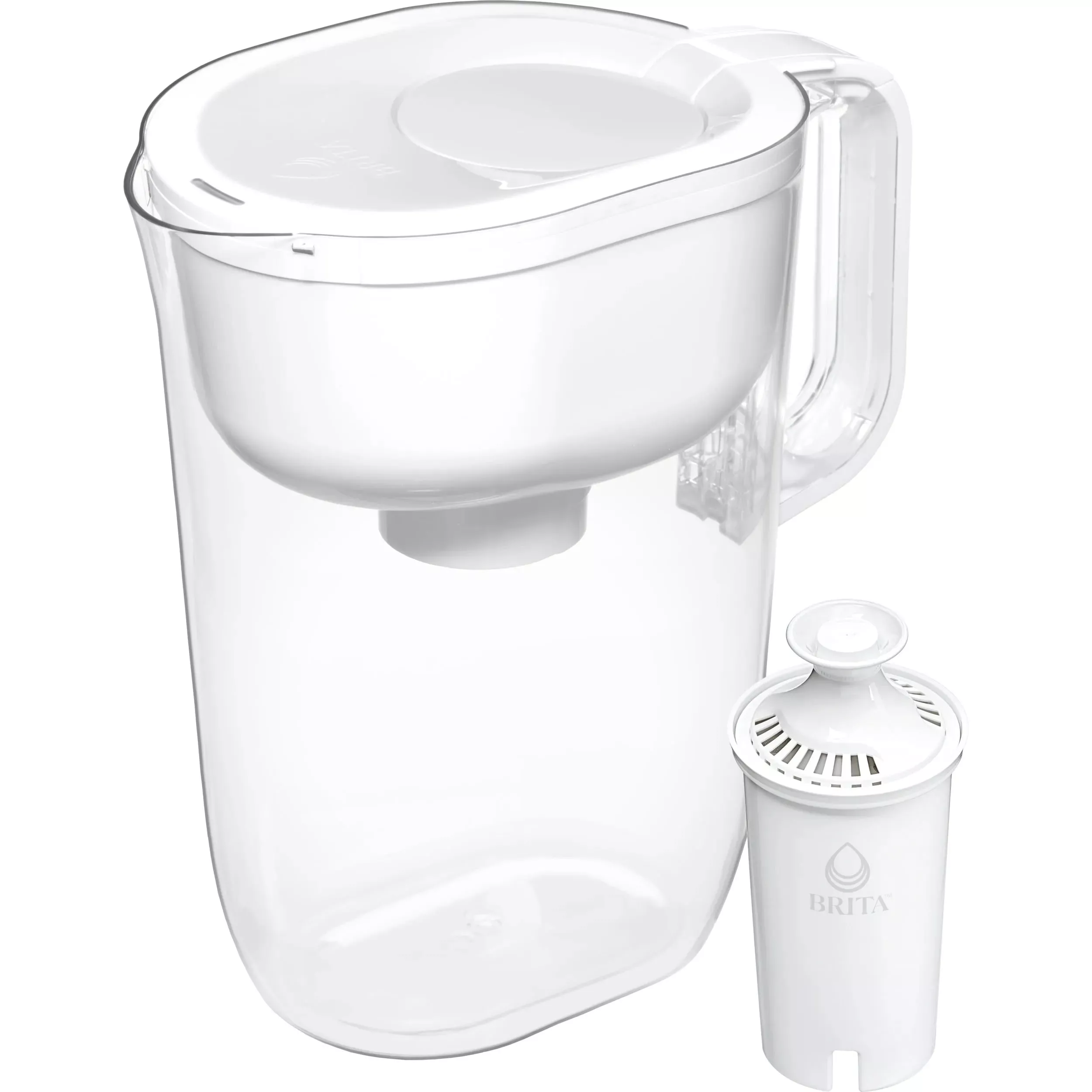 brita-large-10-cup-water-filter-pitcher-with-1-standard-filter-bpa-free-huron-wh Brita Large 10-Cup Water Filter Pitcher With 1 Standard Filter - BPA-Free, Huron, White – REBEL