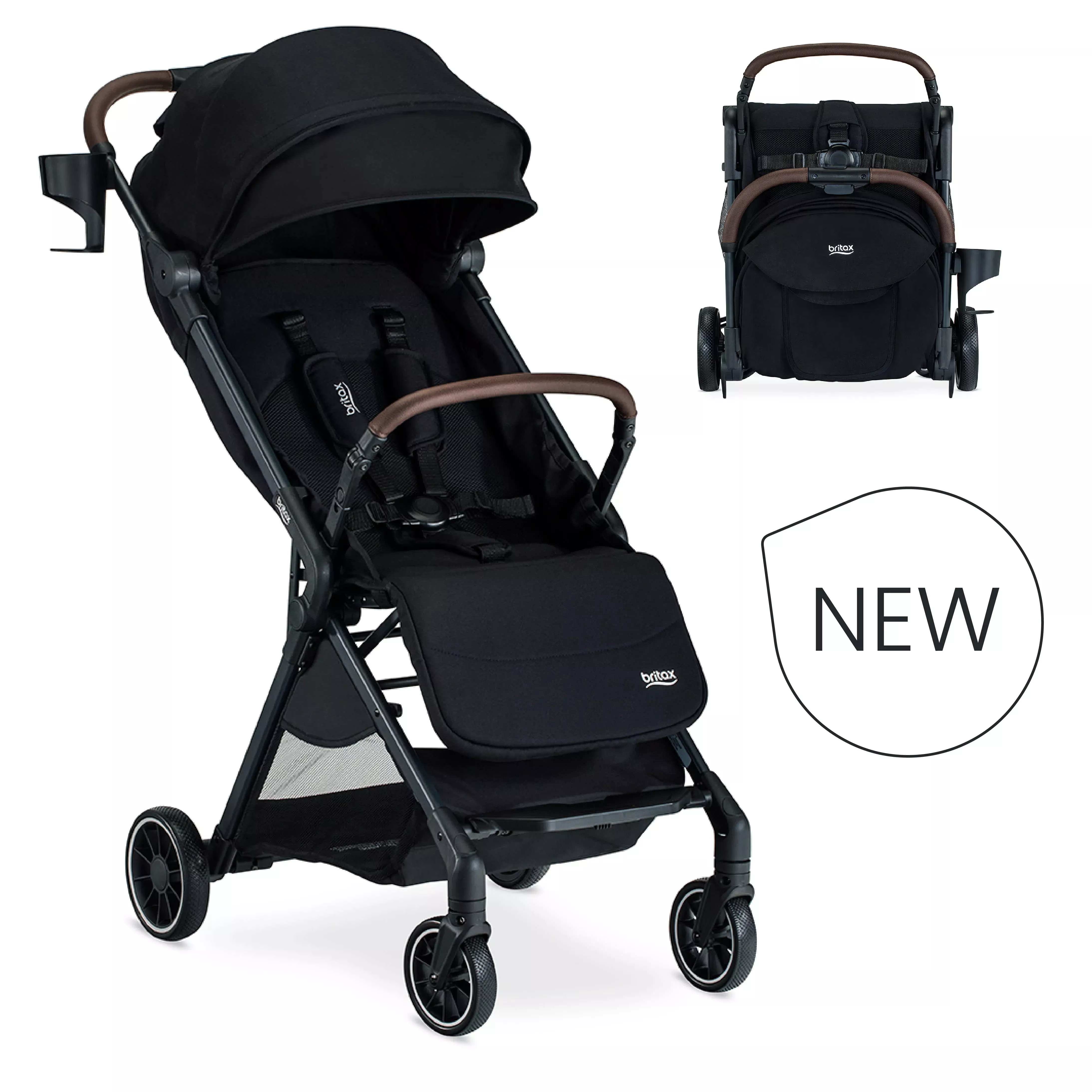 britax-juniper-compact-stroller-with-one-hand-rapidfold-raven-black-rebel Britax Juniper Compact Stroller with One-Hand RapidFold - Raven Black – REBEL