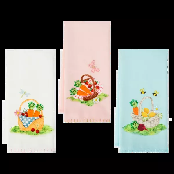bunny-brunch-picnic-scene-decorative-kitchen-towel Bunny Brunch - Picnic Scene Decorative Kitchen Towel