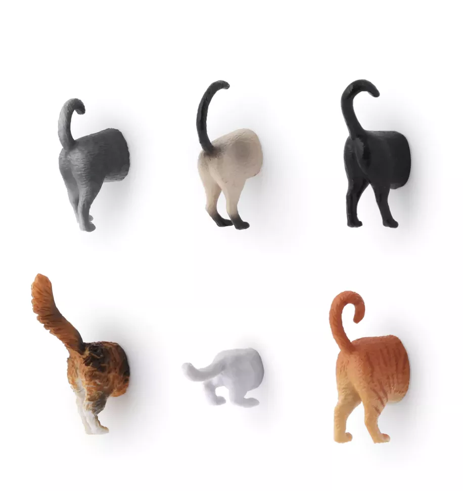 cat-butt-magnets-set-6 Cat Butt Magnets Set/6