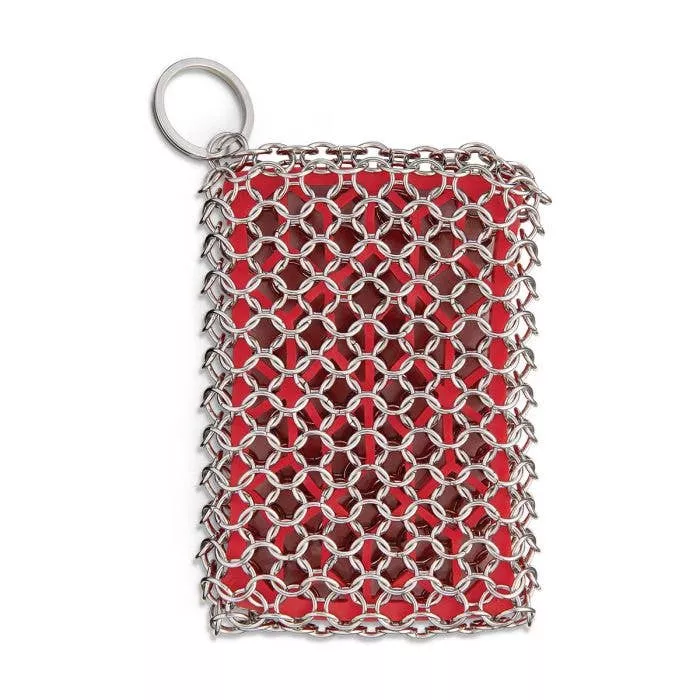 chainmail-cast-iron-scrubber-with-silicone-core Chainmail Cast Iron Scrubber with Silicone Core
