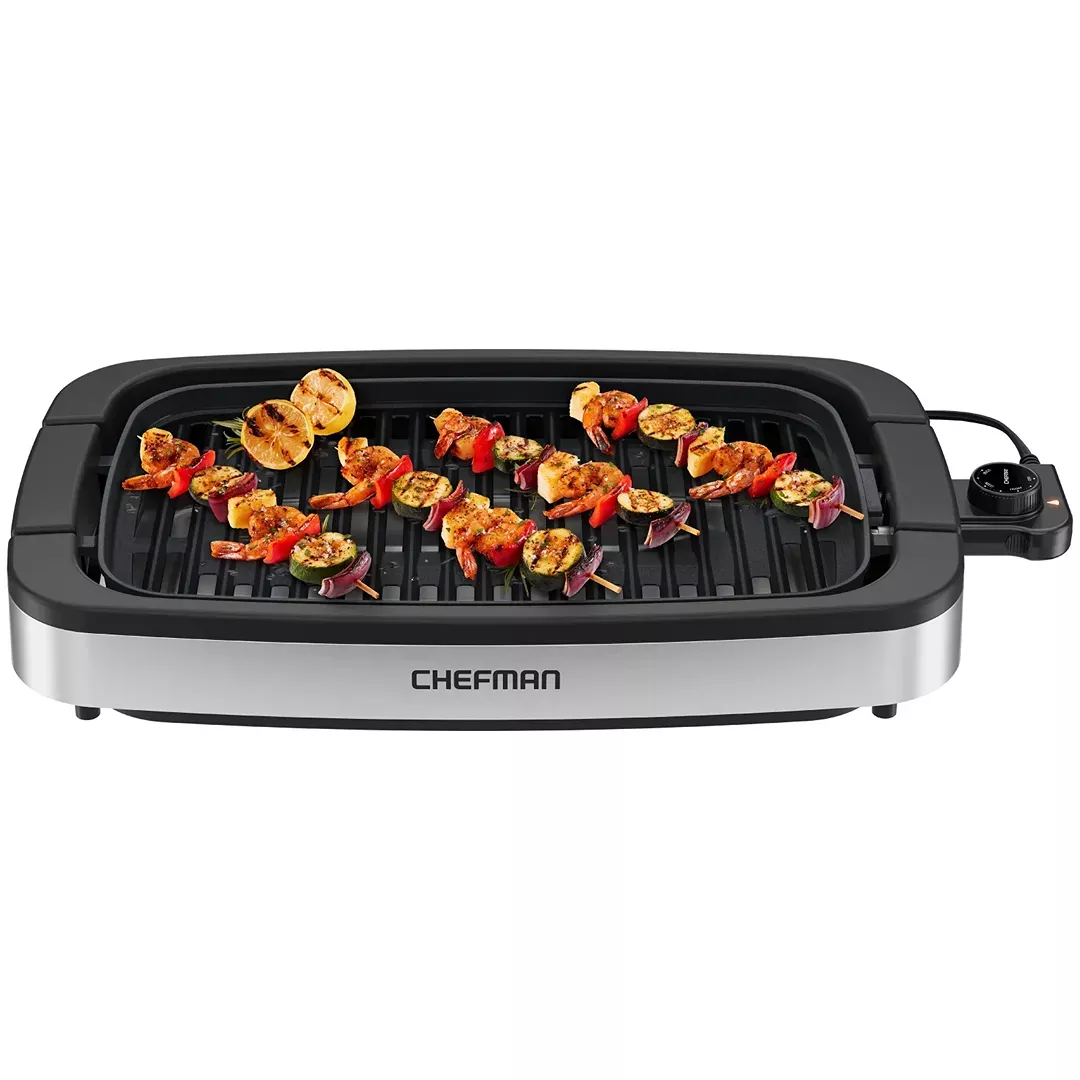 chefman-smokeless-indoor-electric-grill-stainless-steal-rebel Chefman Smokeless Indoor Electric Grill - Stainless Steal – REBEL