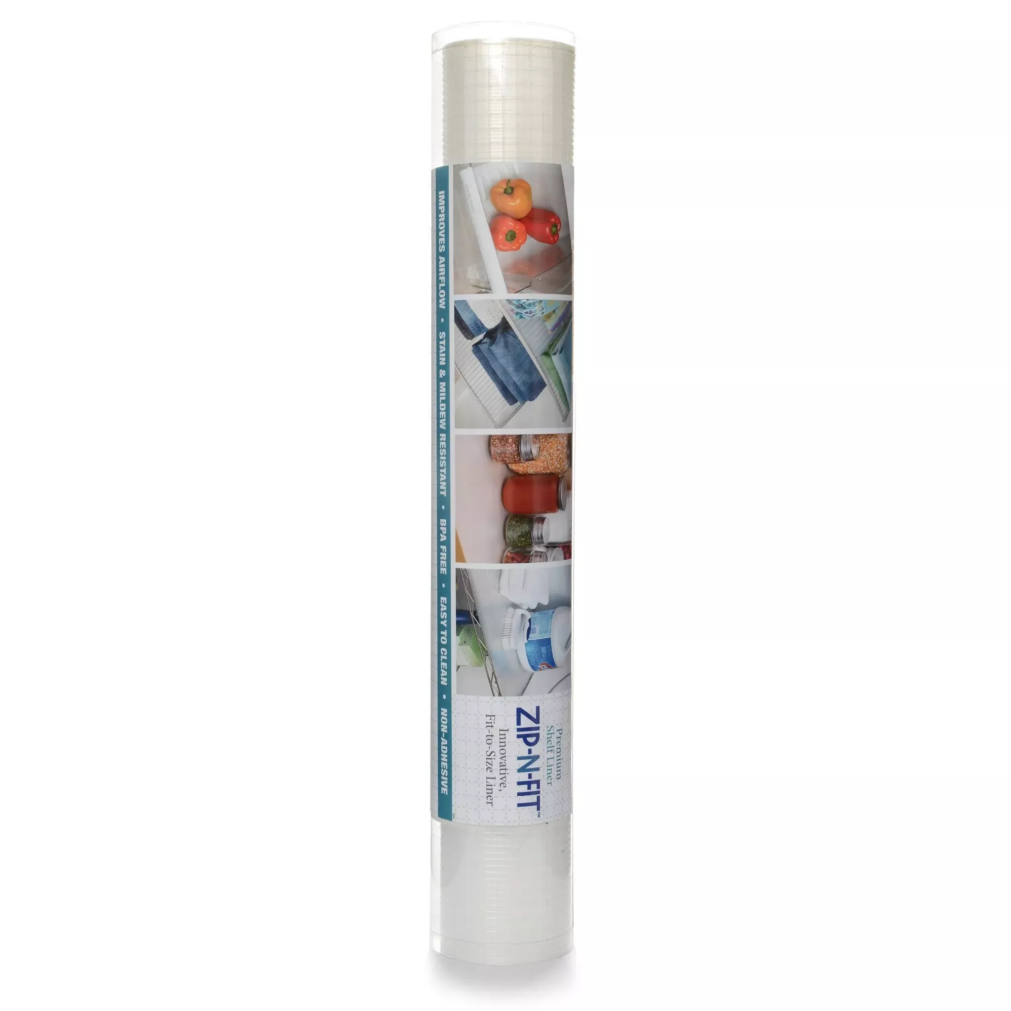 Con-Tact Zip-N-Fit Premium Non-Adhesive Ribbed Shelf Liner – REBEL