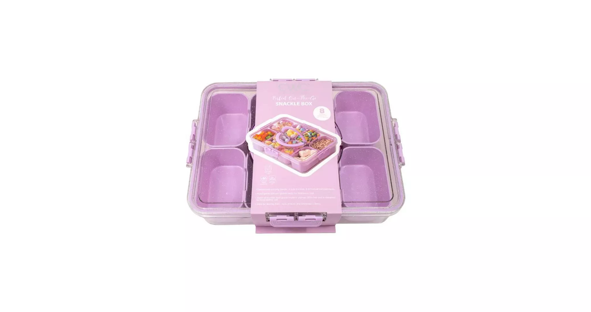 cook-with-color-sparkle-snack-box-food-storage-container-purple-rebel Cook with Color Sparkle Snack Box Food Storage Container Purple – REBEL