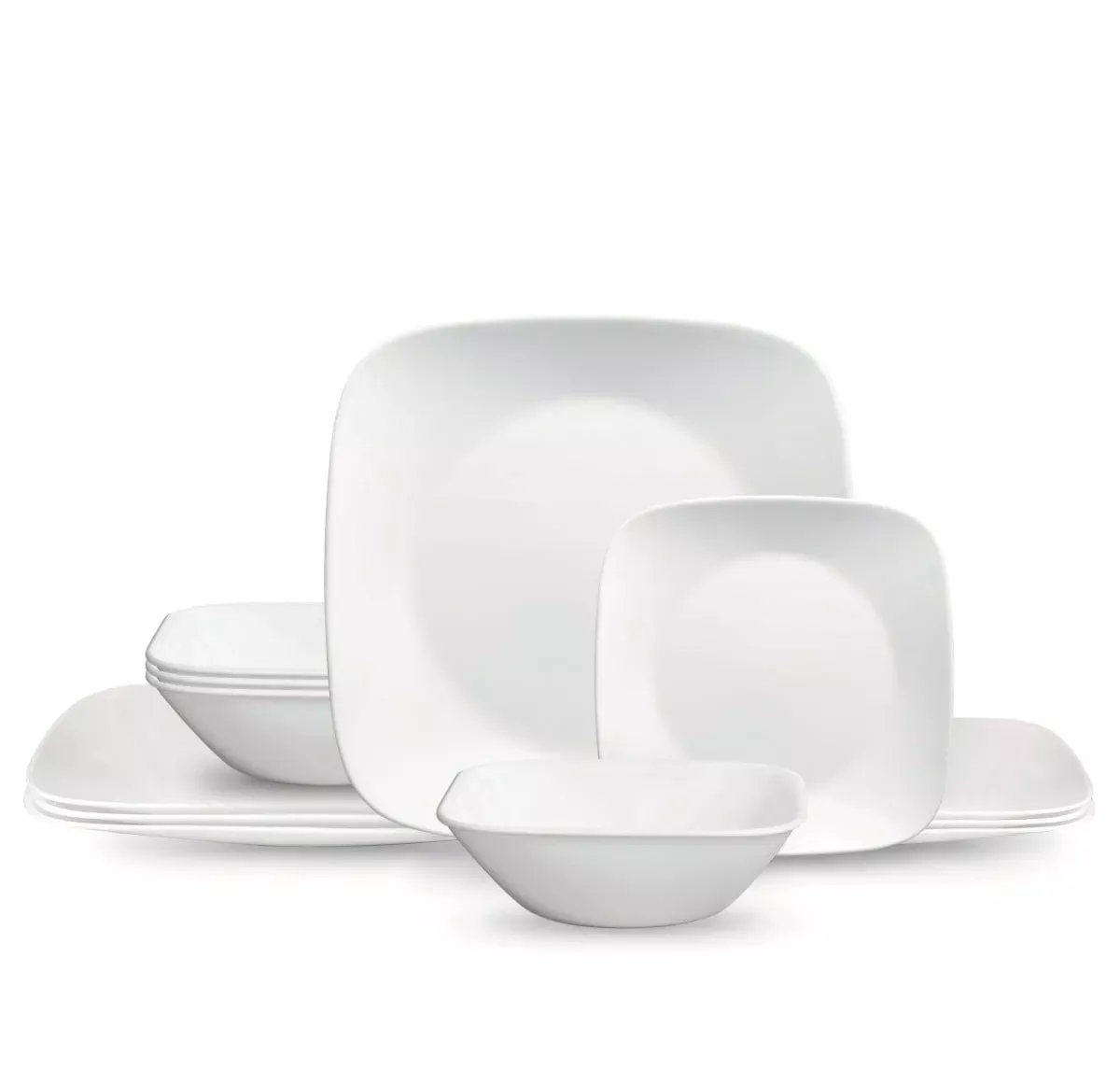 corelle-classic-pure-white-square-12-piece-dinnerware-set-rebel Corelle Classic Pure White Square 12-Piece Dinnerware Set – REBEL