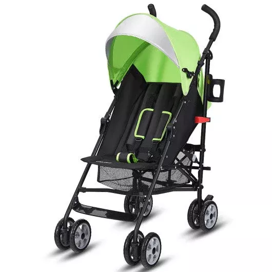 costway-folding-lightweight-baby-toddler-umbrella-travel-stroller-green-rebel COSTWAY Folding Lightweight Baby Toddler Umbrella Travel Stroller-Green – REBEL