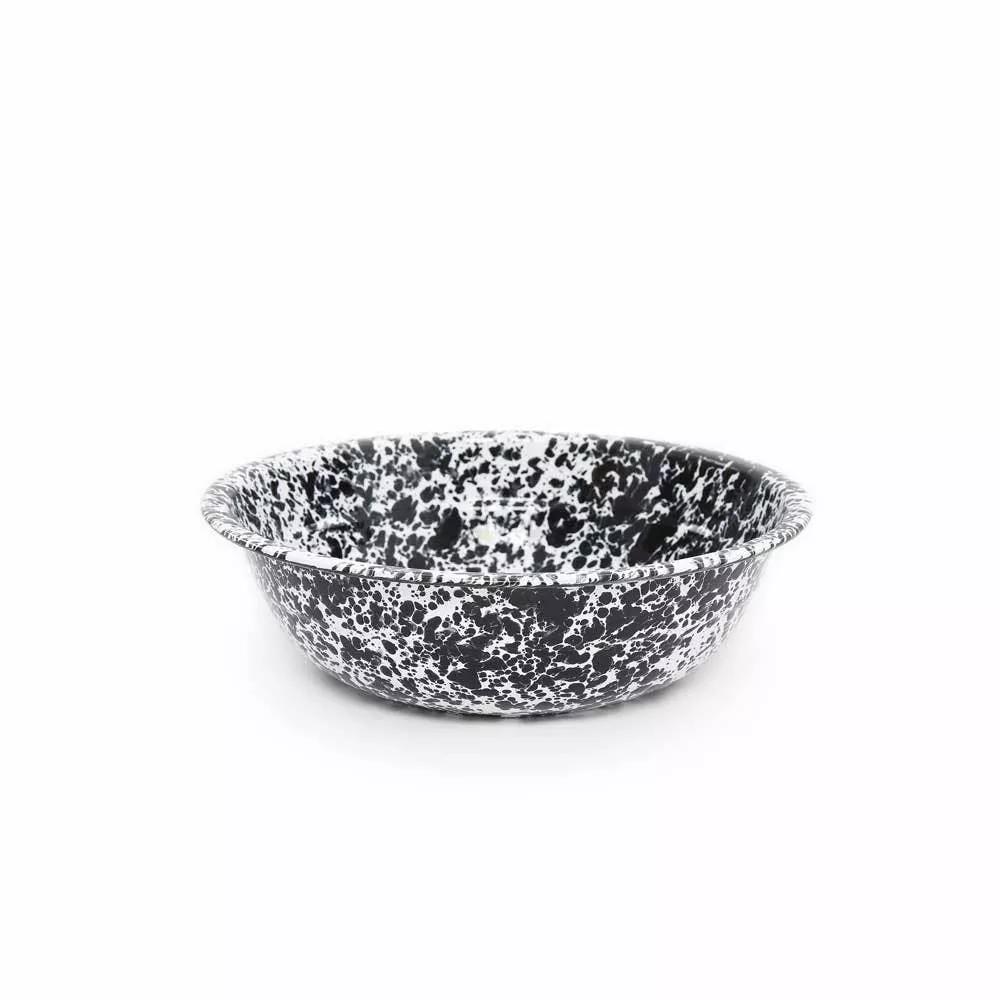 crow-canyon-home-splatterware-enamelware-small-basin-4-qt-12-25 Crow Canyon Home Splatterware Enamelware Small Basin 4 qt, 12.25"