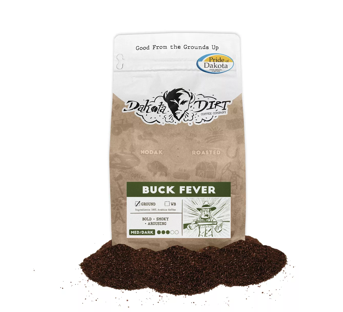 dakota-dirt-buck-fever-medium-dark-roast Dakota Dirt Buck Fever Medium/Dark Roast