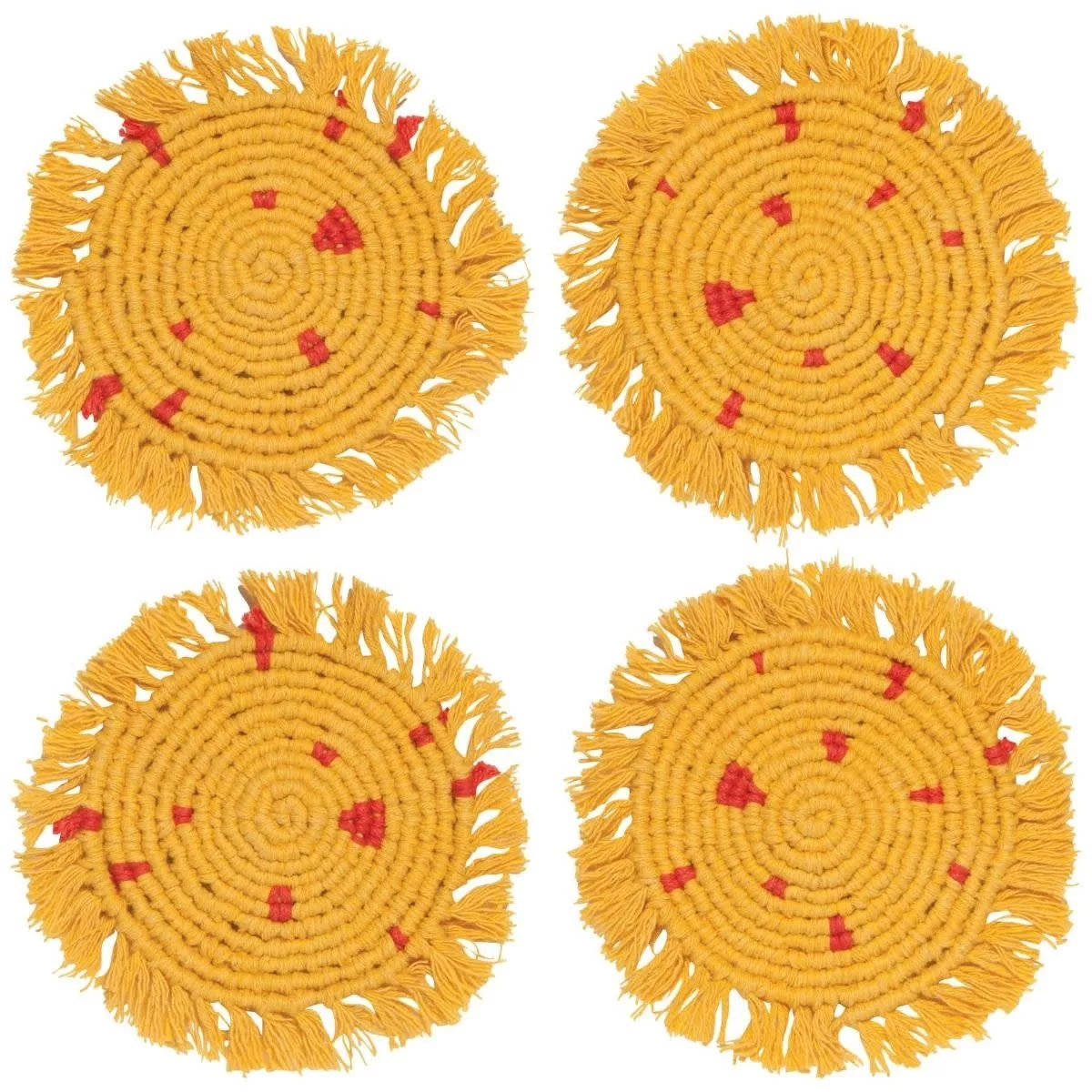 danica-brands-set-4-coaster-dot-ochre-scater Danica Brands Set/4 - Coaster Dot Ochre Scater