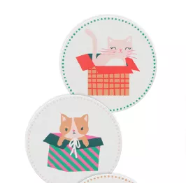 danica-brands-set-4-coastersoakup-letitmeow Danica Brands Set/4 CoasterSoakUp LetitMeow