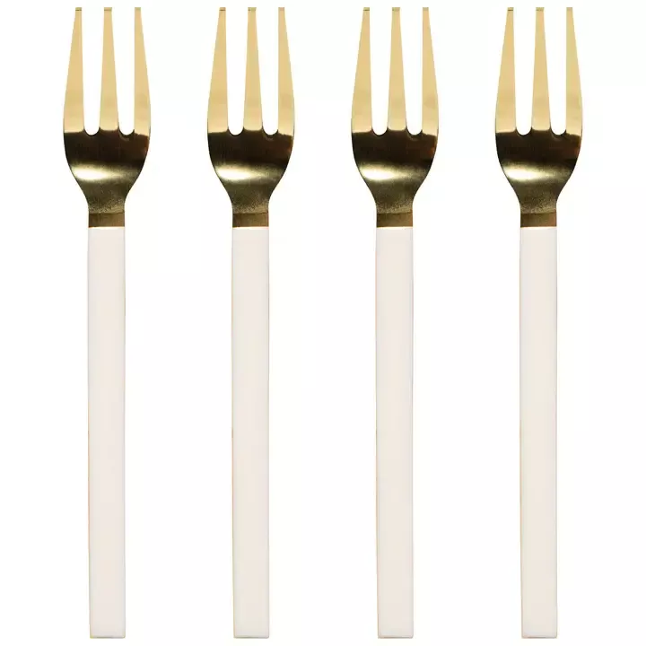 danica-brands-set-4-dessert-fork-ivorygold Danica Brands Set/4 Dessert Fork IvoryGold