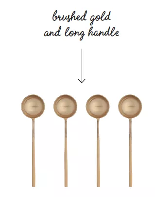 danica-brands-spoon-set-4-gold Danica Brands Spoon Set/4 - Gold