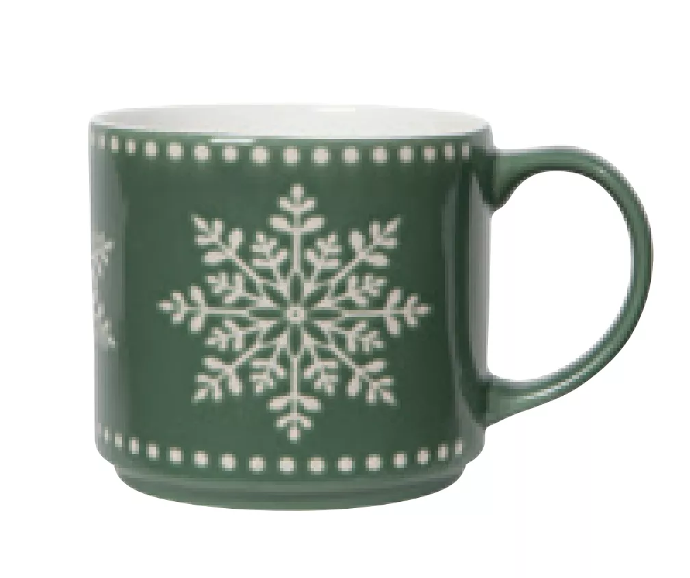 danica-brands-stacking-mug-good-tidings-snowflake-christmas Danica Brands Stacking Mug - Good Tidings Snowflake Christmas