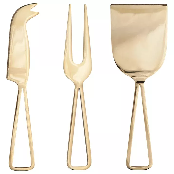 danica-heirloom-cheese-knives-set-3-gold Danica Heirloom Cheese Knives - Set of 3 / Gold