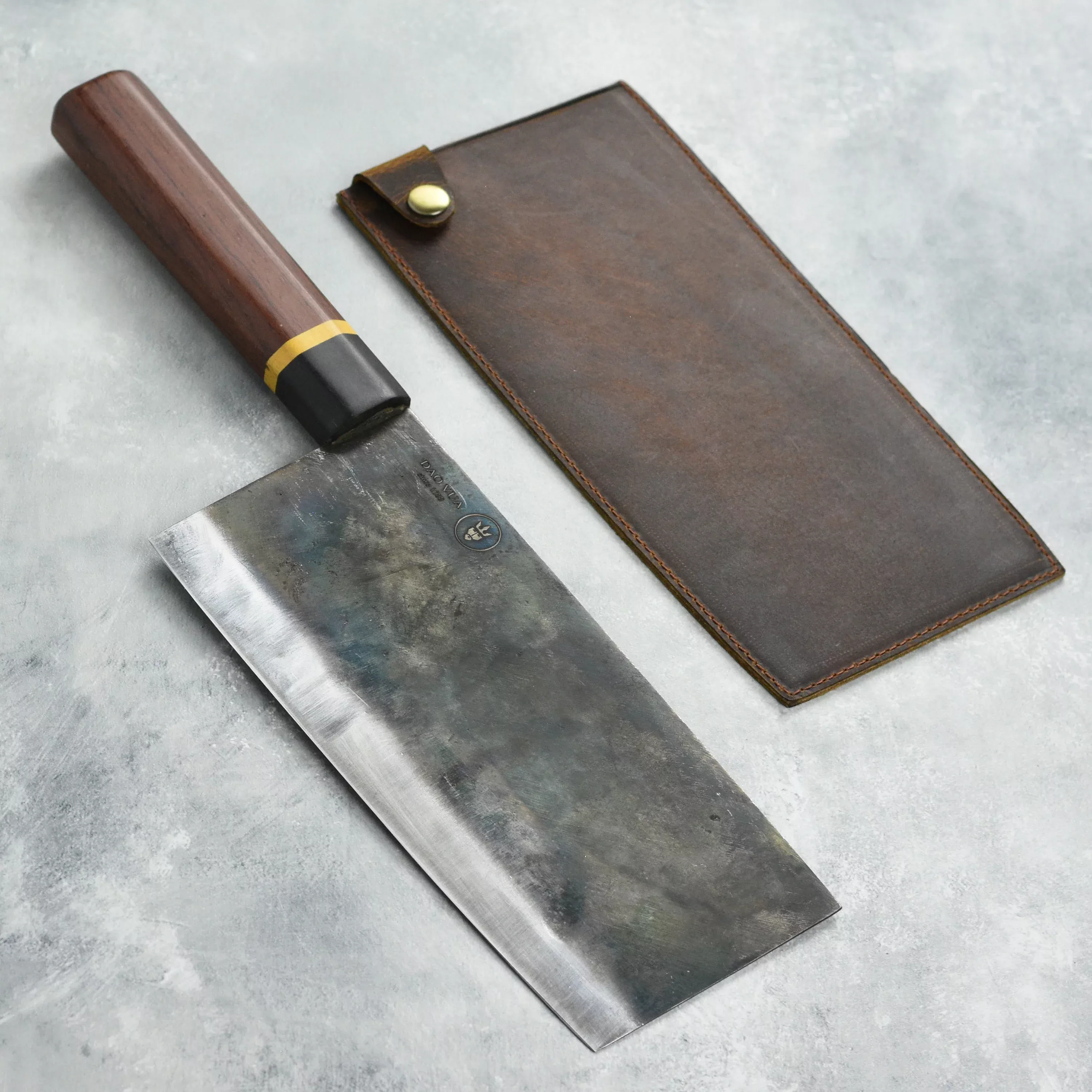 dao-vua-v3-8-chinese-cleaver-52100-carbon-steel-with-leather-sheath Dao Vua V3 8" Chinese Cleaver, 52100 Carbon Steel with Leather Sheath