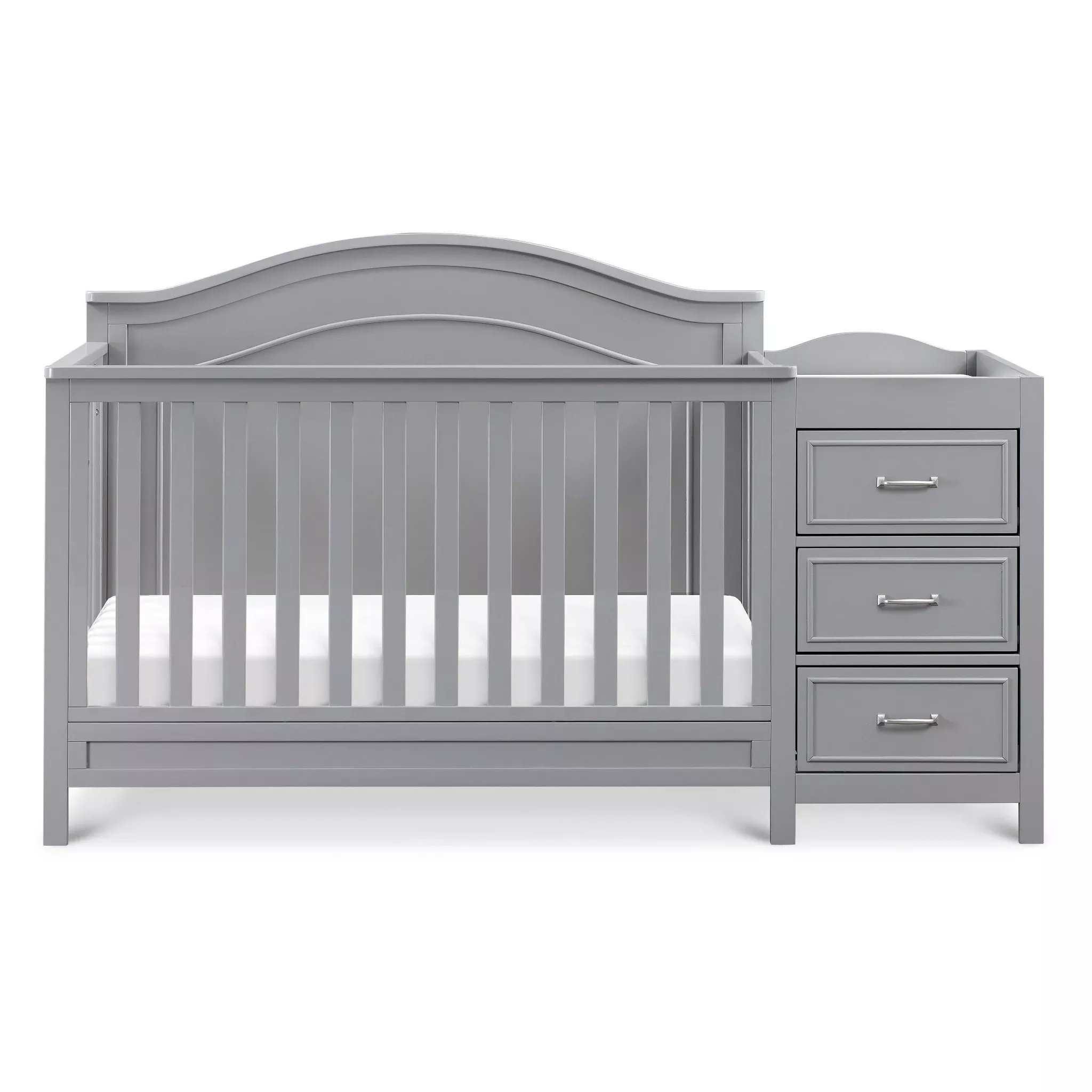 davinci-charlie-4-in-1-convertible-crib-changer-gray-rebel Davinci Charlie 4-in-1 Convertible Crib & Changer - Gray – REBEL