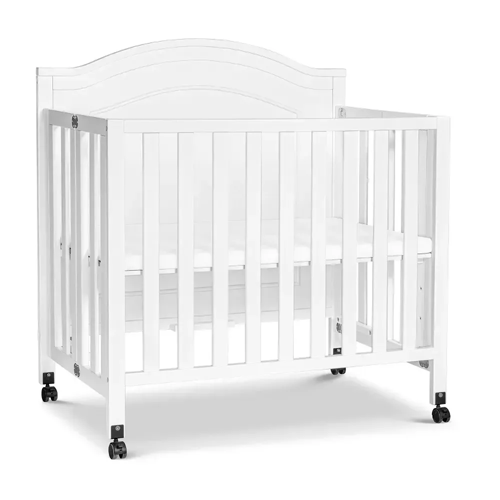 davinci-charlie-folding-portable-3-in-1-mini-crib-white-rebel Davinci Charlie Folding Portable 3-in-1 Mini Crib - White – REBEL