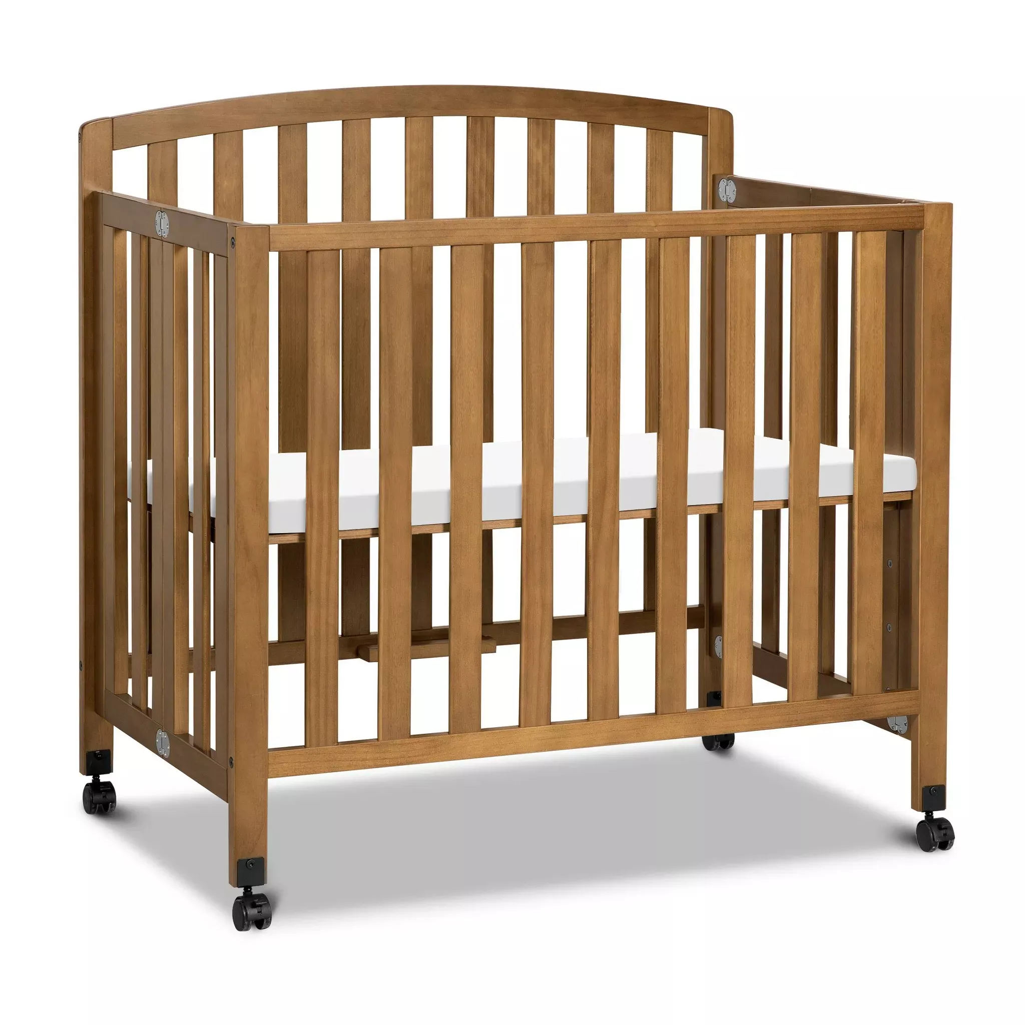 davinci-dylan-folding-portable-3-in-1-mini-crib-twin-bed-chestnut-see-descriptio Davinci Dylan Folding Portable 3-in-1 Mini Crib and Twin Bed - Chestnut (See Description) – REBEL