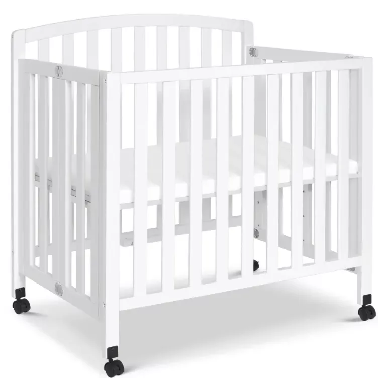 davinci-dylan-folding-portable-3-in-1-mini-crib-twin-bed-white-rebel Davinci Dylan Folding Portable 3-in-1 Mini Crib and Twin Bed - White – REBEL