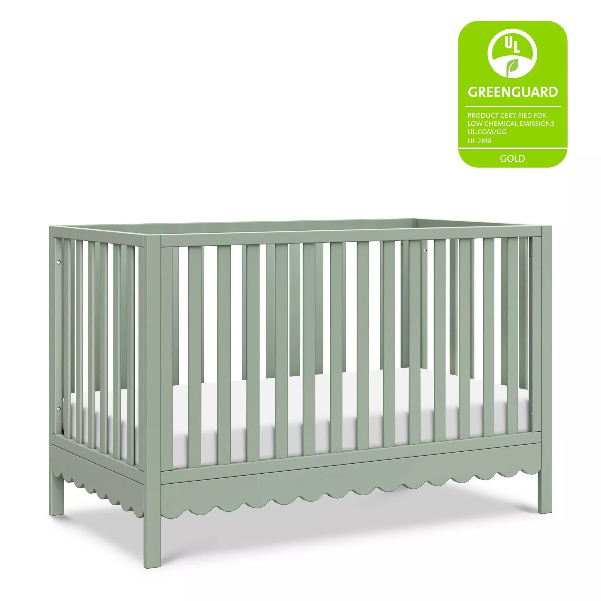 davinci-sammy-scallop-4-in-1-convertible-crib-light-sage-rebel Davinci Sammy Scallop 4-in-1 Convertible Crib - Light Sage – REBEL