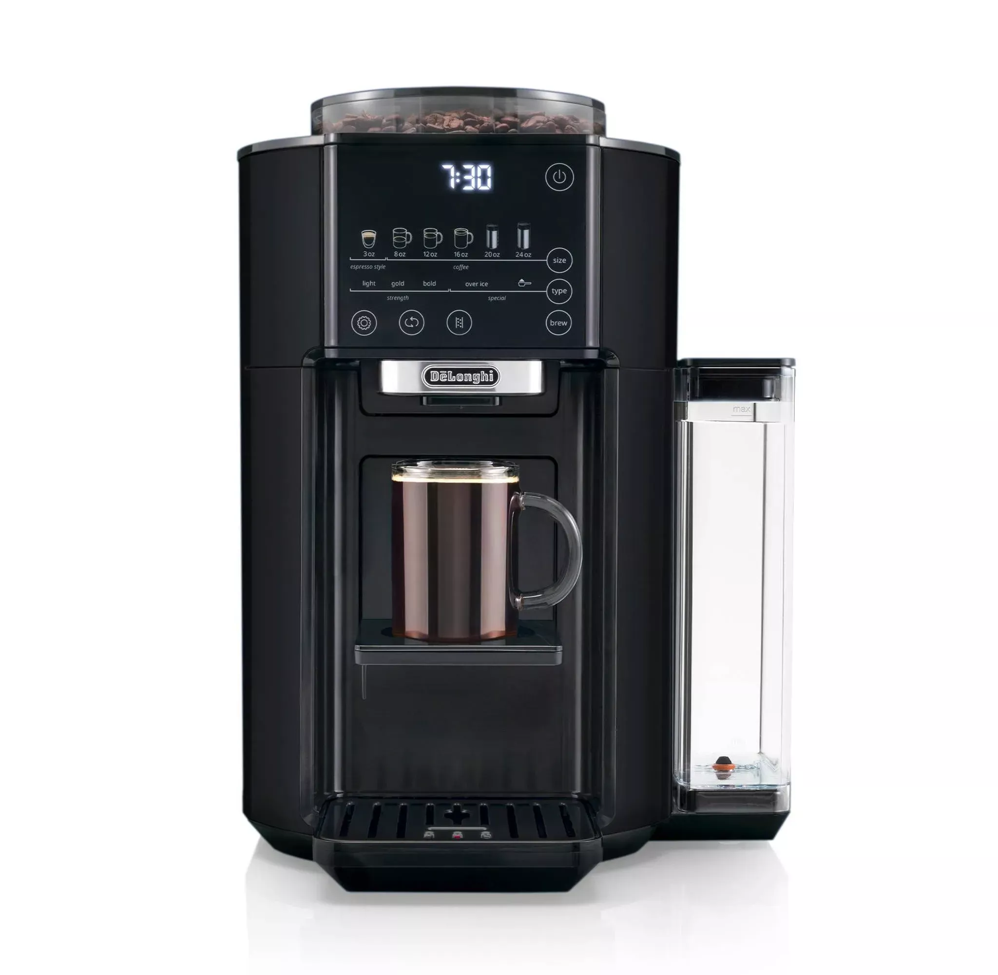 de-longhi-truebrew-automatic-coffee-maker-with-bean-extract-technology-black-mat De'Longhi TrueBrew Automatic Coffee Maker with Bean Extract Technology - Black Matte (See Description) – REBEL