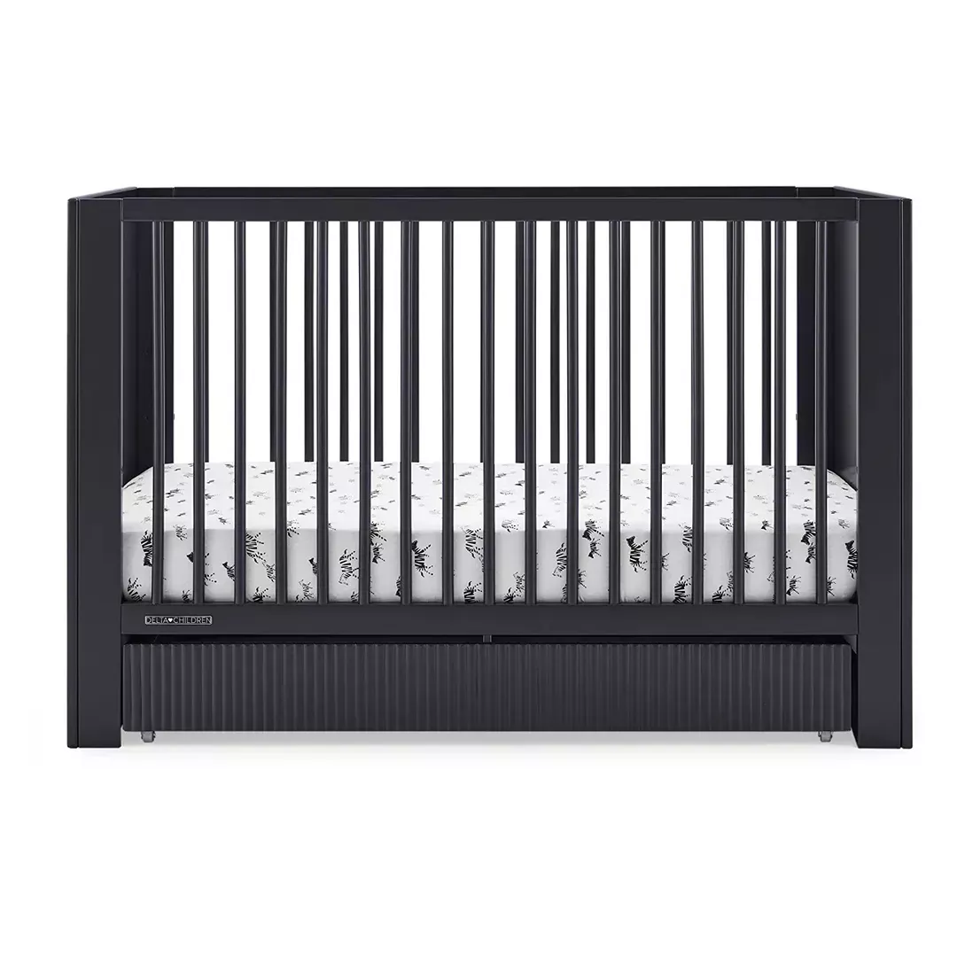 delta-children-cassie-4-in-1-convertible-crib-with-underdrawer-midnight-gray-reb Delta Children Cassie 4-in-1 Convertible Crib with Underdrawer - Midnight Gray – REBEL