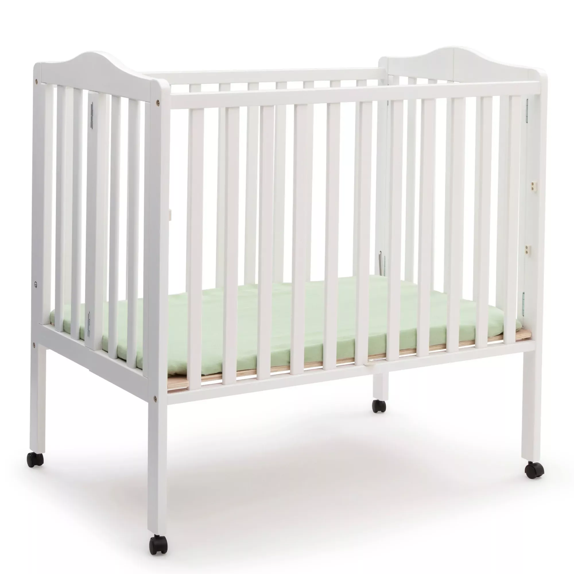 delta-children-folding-portable-mini-baby-crib-white-rebel Delta Children Folding Portable Mini Baby Crib - White – REBEL