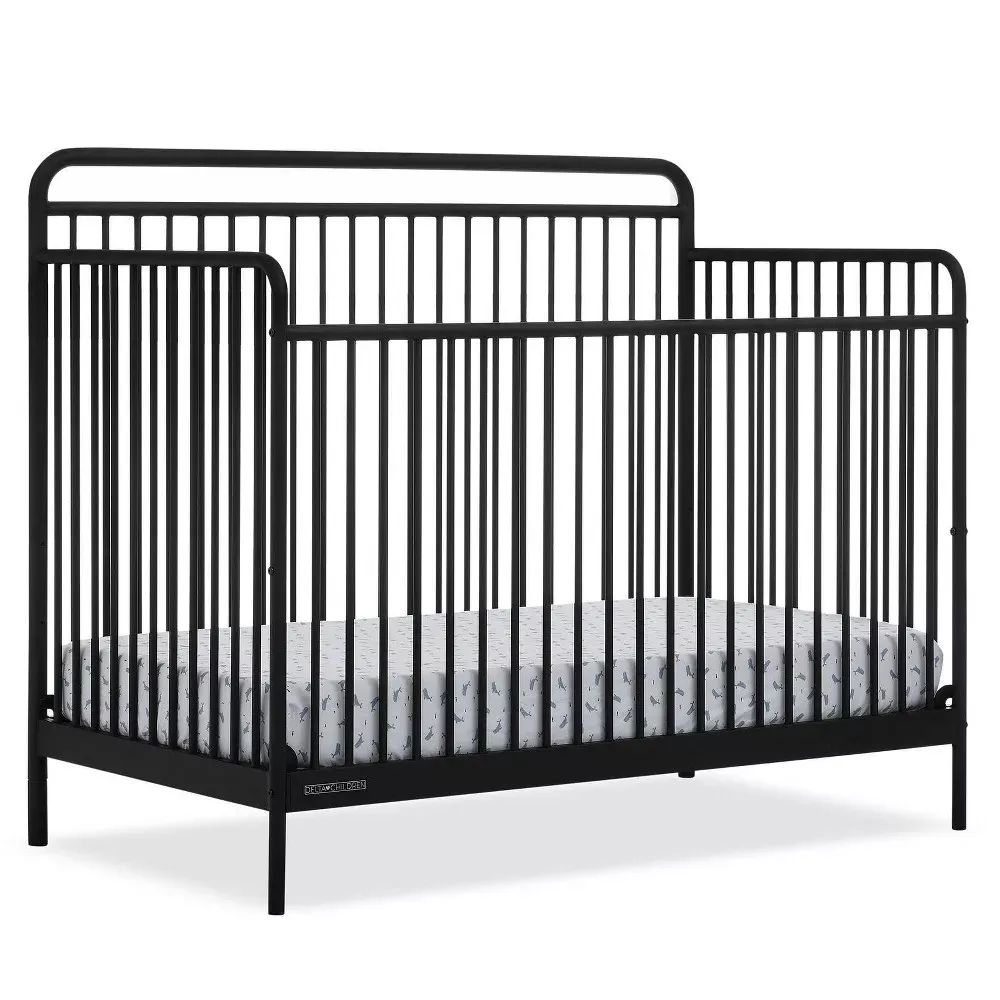 delta-children-hayden-5-in-1-convertible-metal-crib-matte-black-rebel Delta Children Hayden 5-in-1 Convertible Metal Crib - Matte Black – REBEL
