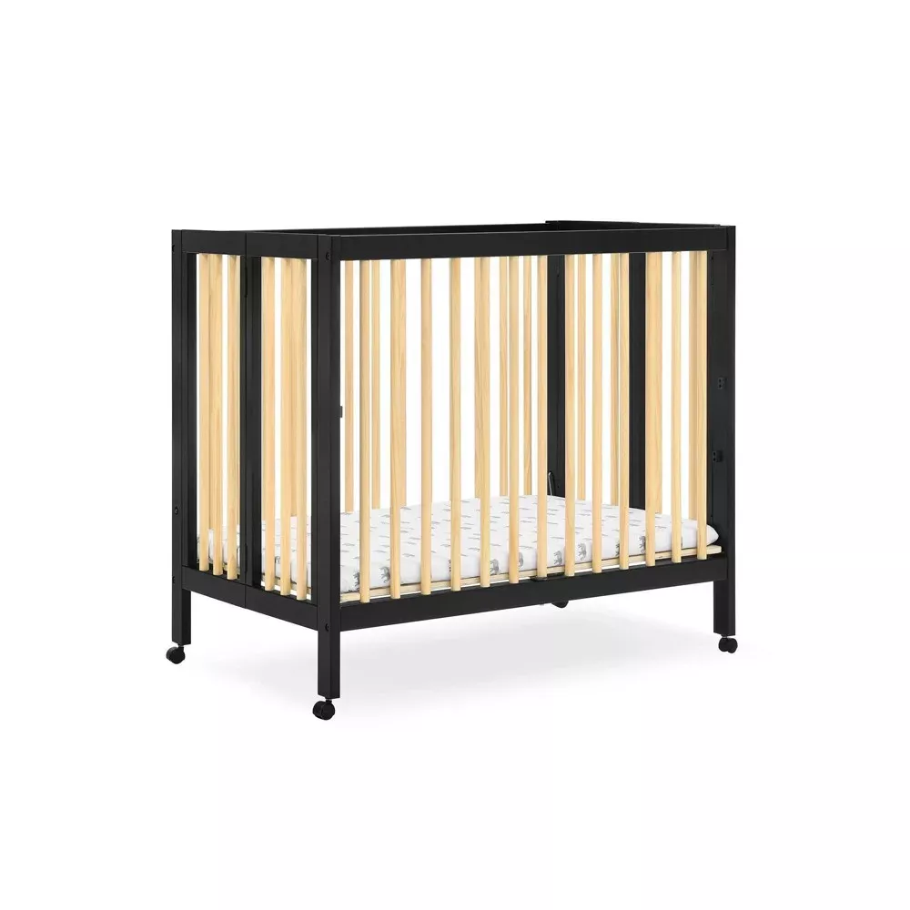 delta-children-mia-portable-folding-mini-crib-with-1-5 Delta Children Mia Portable Folding Mini Crib with 1.5