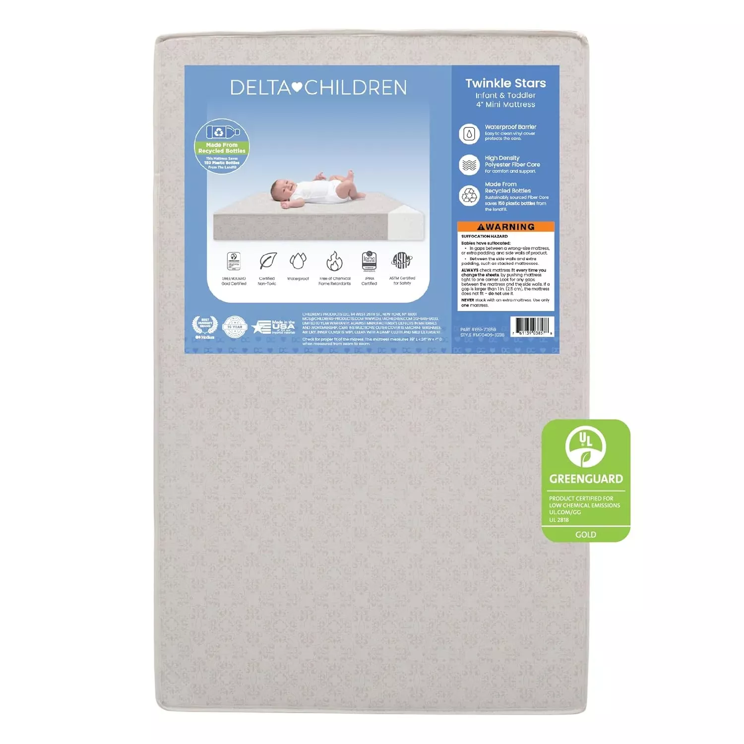 delta-children-mini-crib-mattress-royal-blue-rebel Delta Children Mini Crib Mattress - Royal Blue – REBEL