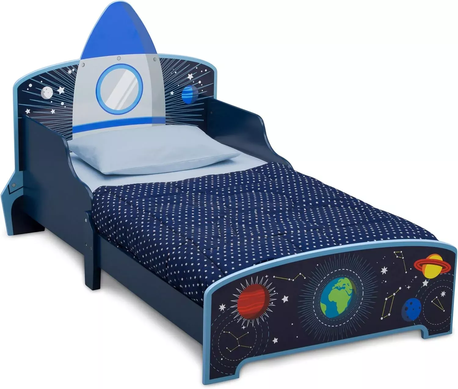 delta-children-rocket-ship-wood-toddler-bed-blue-rebel Delta Children Rocket Ship Wood Toddler Bed - Blue – REBEL