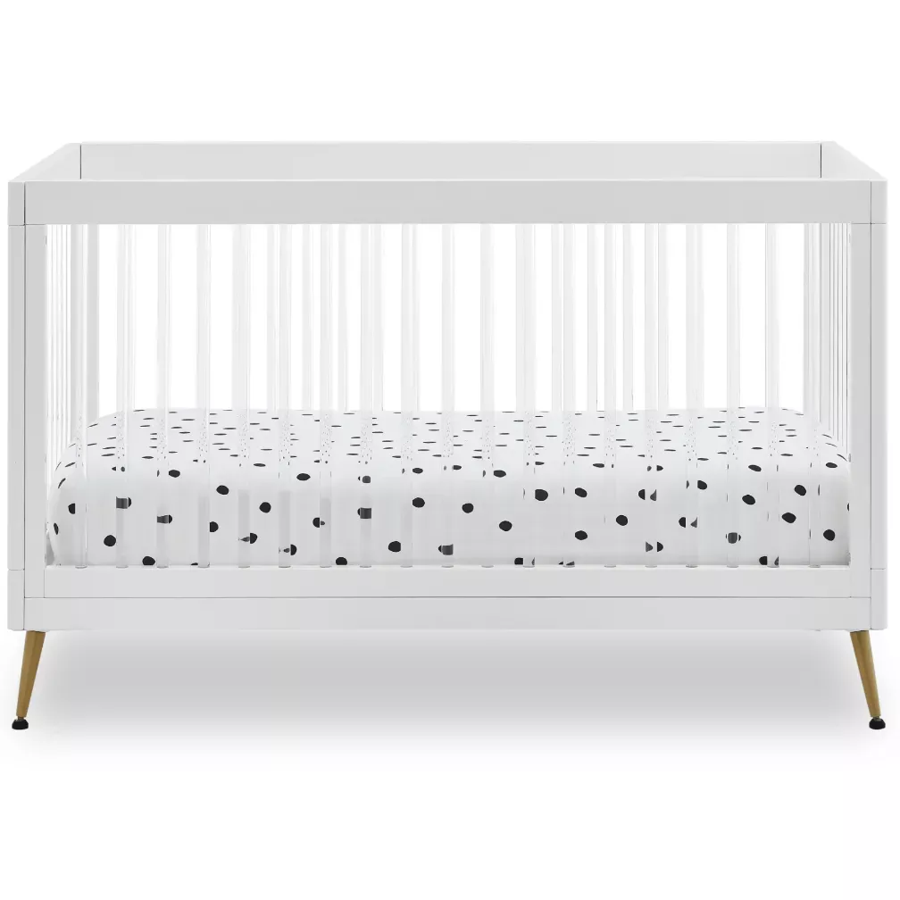 delta-children-sloane-4-in-1-acrylic-convertible-crib-bianca-white-bronze-rebel Delta Children Sloane 4-in-1 Acrylic Convertible Crib - Bianca White/Bronze – REBEL