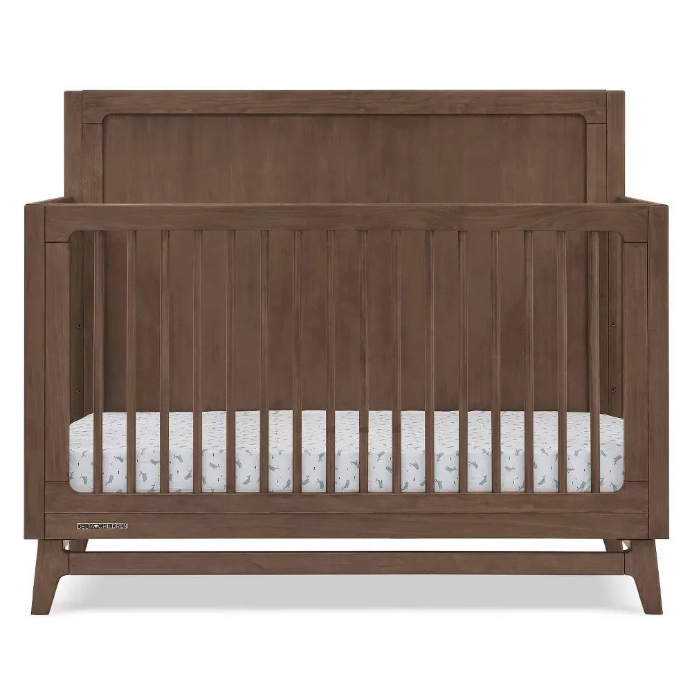 delta-children-spencer-6-in-1-convertible-crib-teak-brown-rebel Delta Children Spencer 6-in-1 Convertible Crib - Teak Brown – REBEL