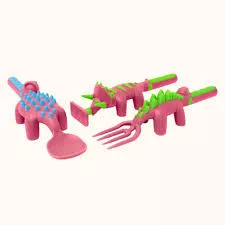 dinosaur-set-3-utensils-pink DINOSAUR - Set of 3 Utensils (Pink)