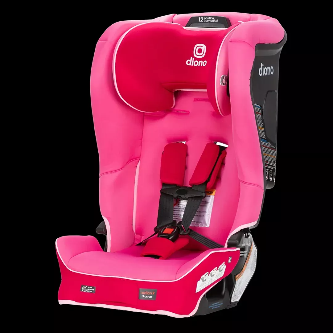 diono-radian-3r-safeplus-all-in-one-convertible-car-seat-slim-fit-3-across-pink- Diono Radian 3R SafePlus All-in-One Convertible Car Seat, Slim Fit 3 Across - Pink Cotton Candy – REBEL