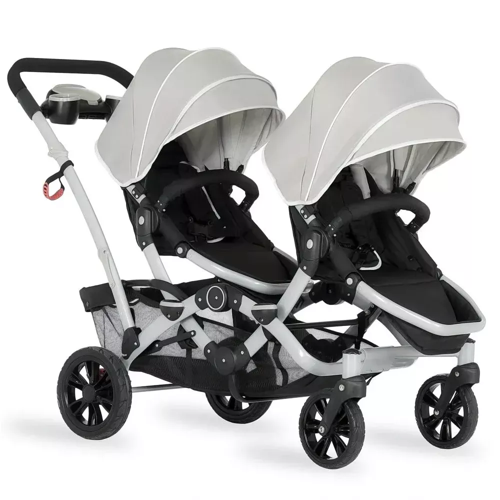 dream-on-me-track-tandem-double-umbrella-stroller-in-light-gray-rebel Dream On Me Track Tandem Double Umbrella Stroller in Light Gray – REBEL