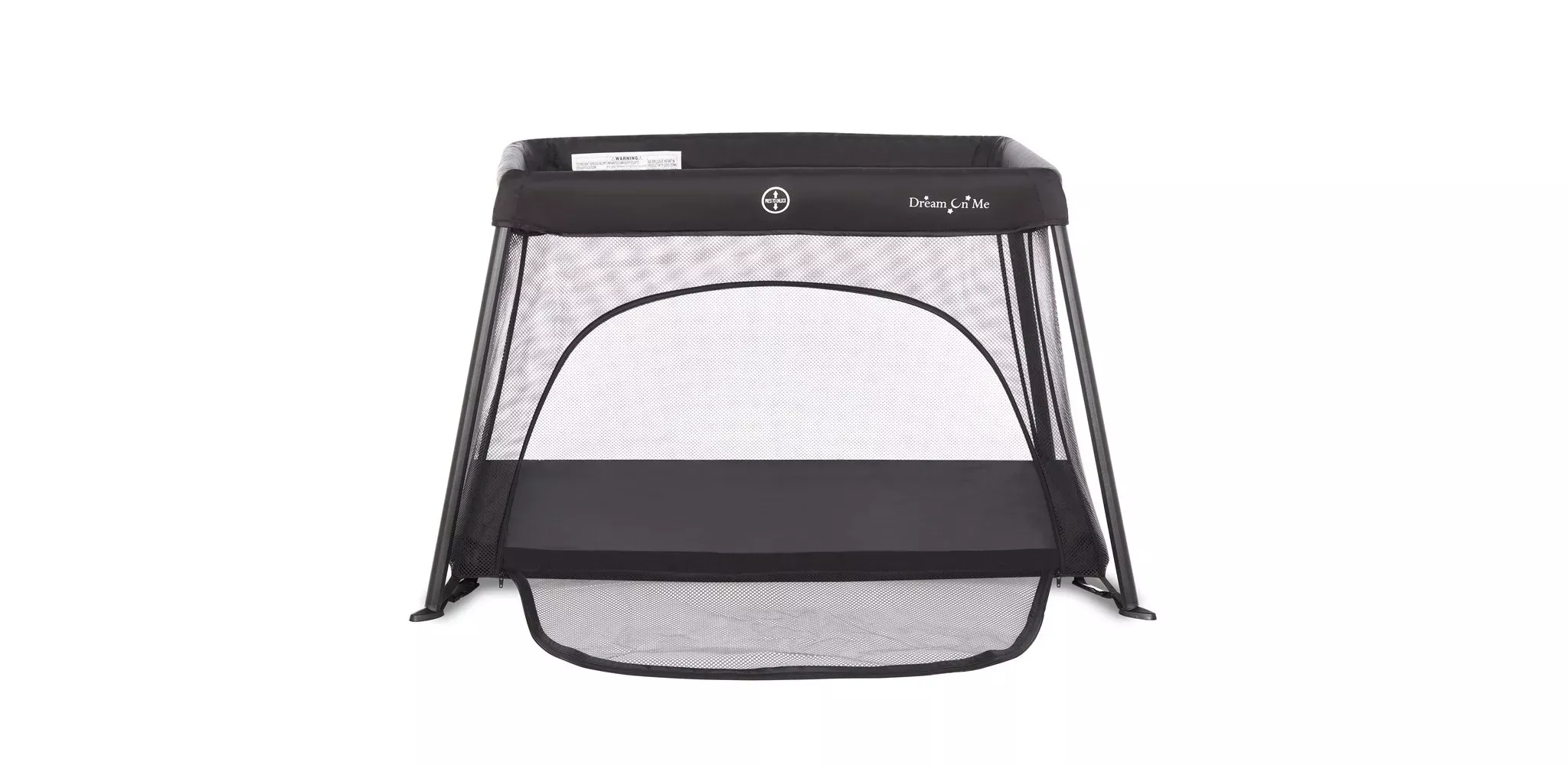 dream-on-me-travel-light-playard-with-mesh-zipper-door-black-rebel Dream On Me Travel Light Playard with Mesh Zipper Door, Black – REBEL
