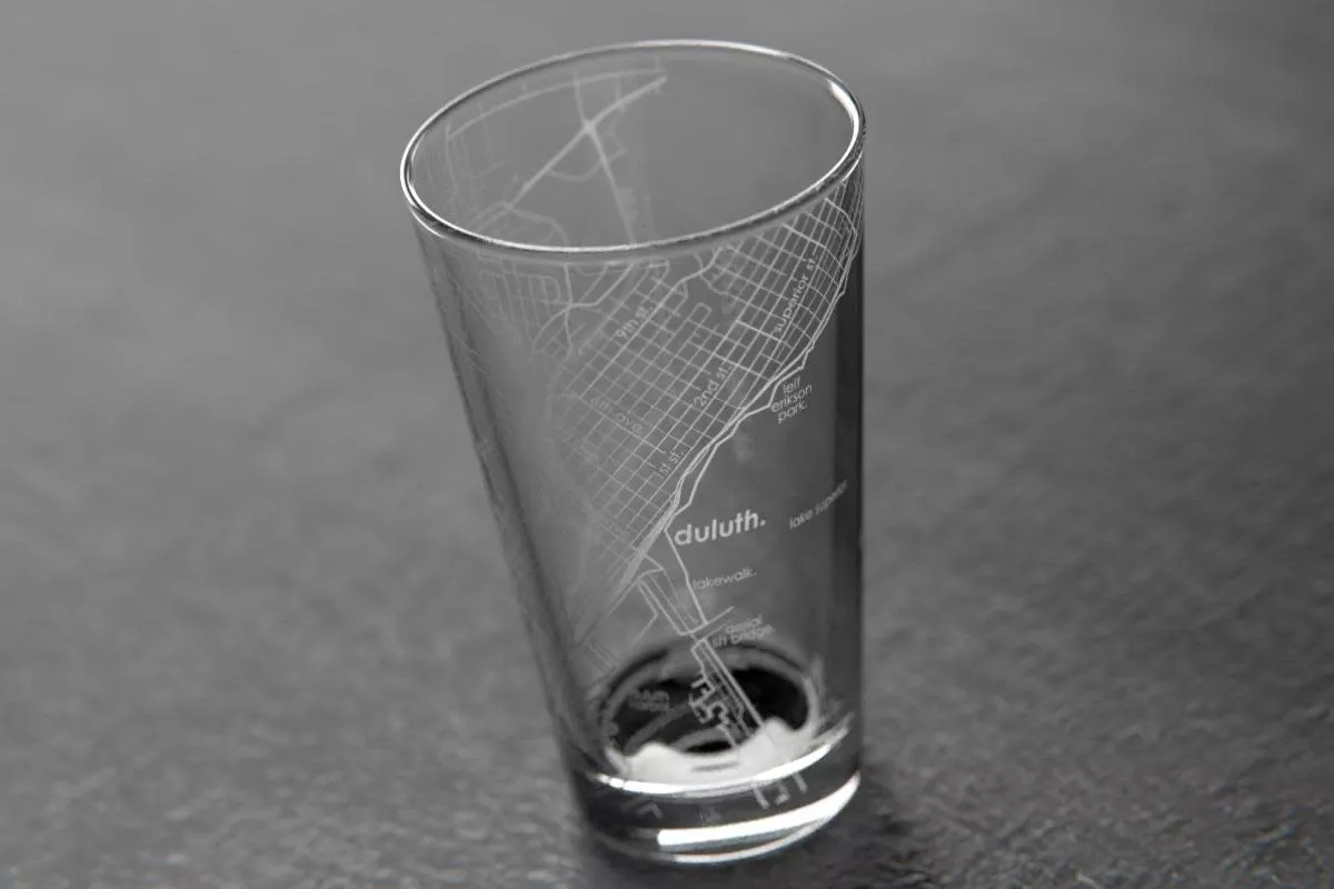 duluth-map-pint-glass Duluth MAP Pint Glass