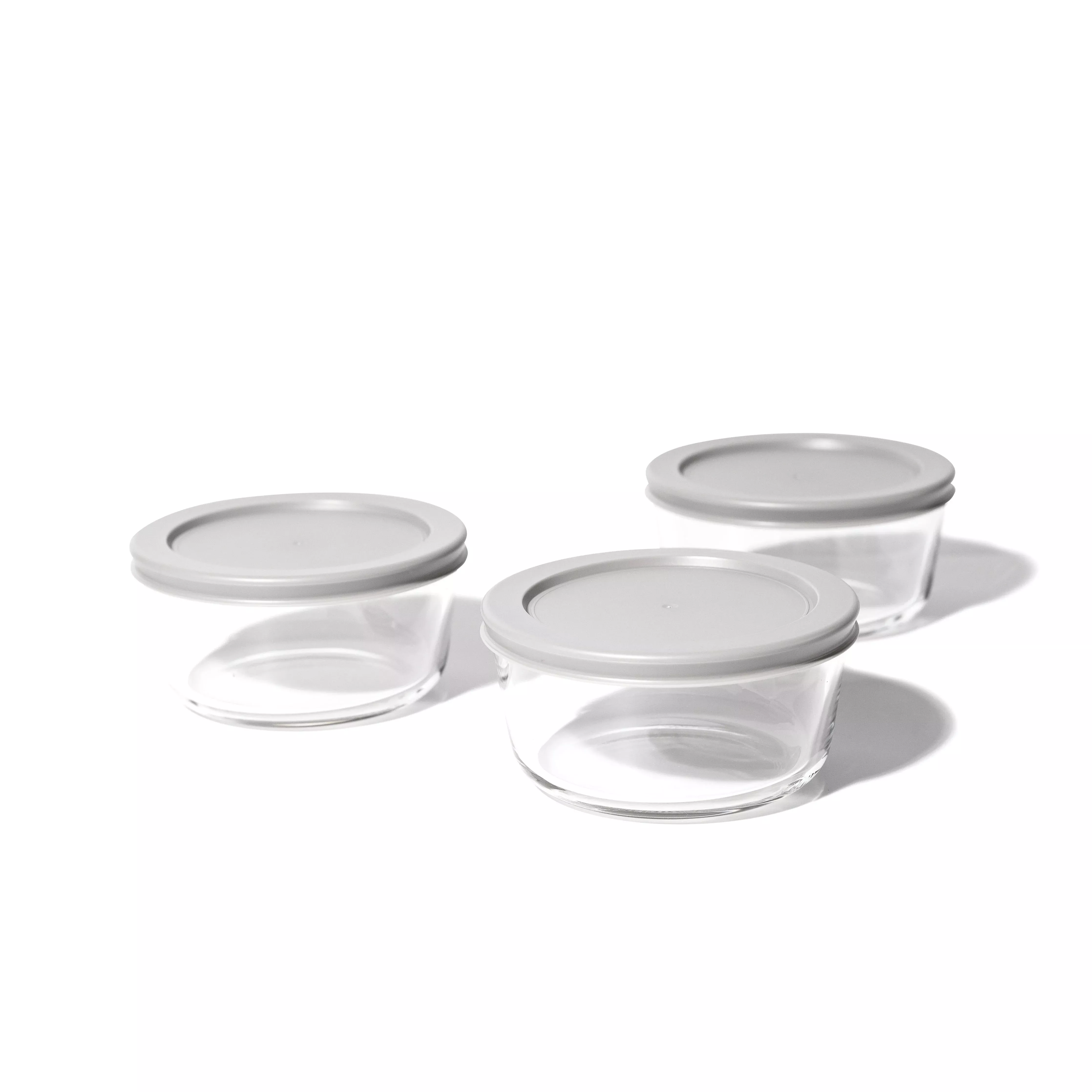 dura-living-glass-food-storage-containers-6-piece-2-cup-set-3-containers-3-lids- DURA LIVING Glass Food Storage Containers - 6 Piece 2 Cup Set (3 Containers + 3 Lids) – REBEL