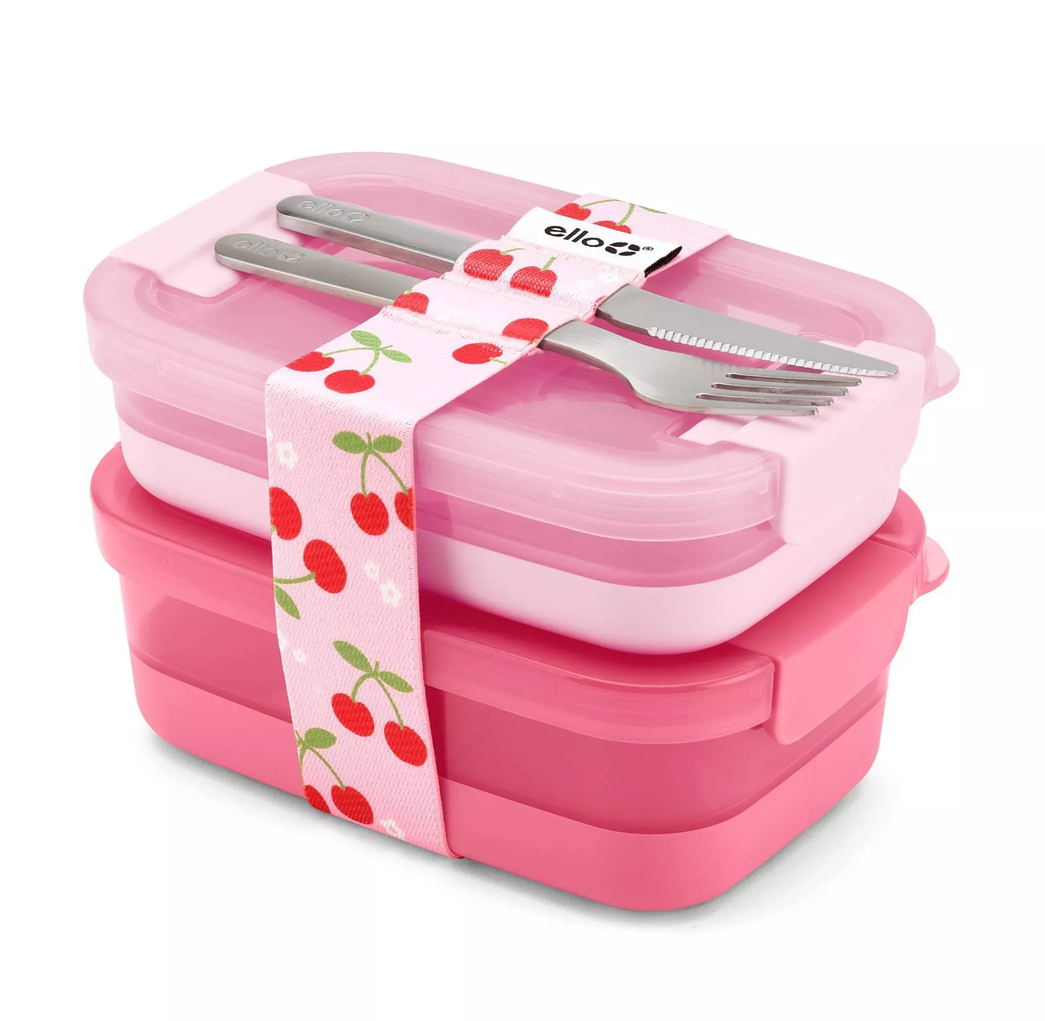 ello-plastic-lunch-stack-food-storage-container-pink-rebel Ello Plastic Lunch Stack Food Storage Container Pink – REBEL
