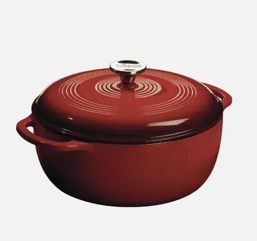 enamel-dutch-oven-6-qt-red Enamel Dutch Oven, 6-Qt, Red