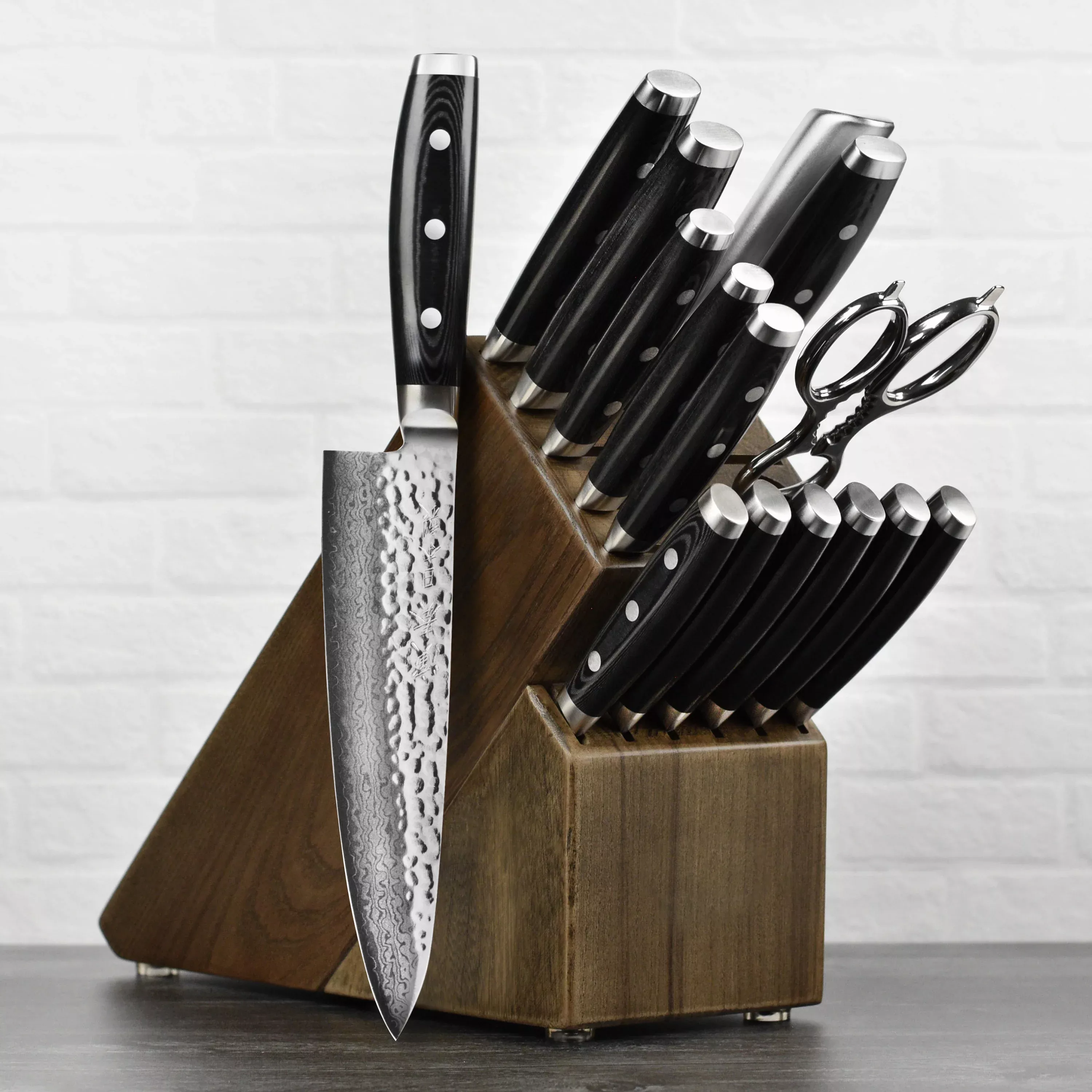 enso-hd-knife-block-set-16-piece-dark-ash Enso HD Knife Block Set - 16 Piece Dark Ash