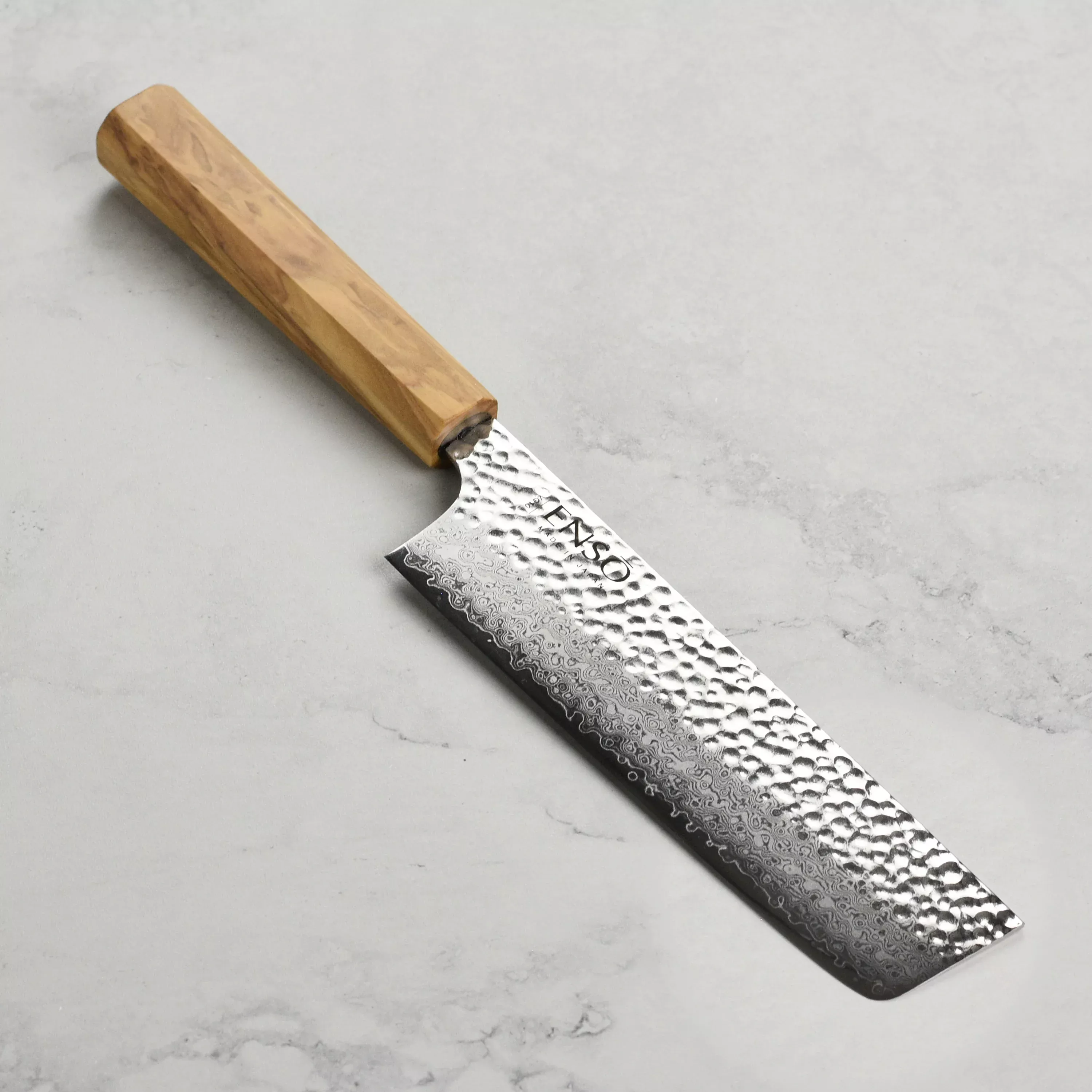 enso-olivewood-nakiri-knife-7-japanese-vegetable-knife-vg10-damascus Enso Olivewood Nakiri Knife, 7" Japanese Vegetable Knife VG10 Damascus