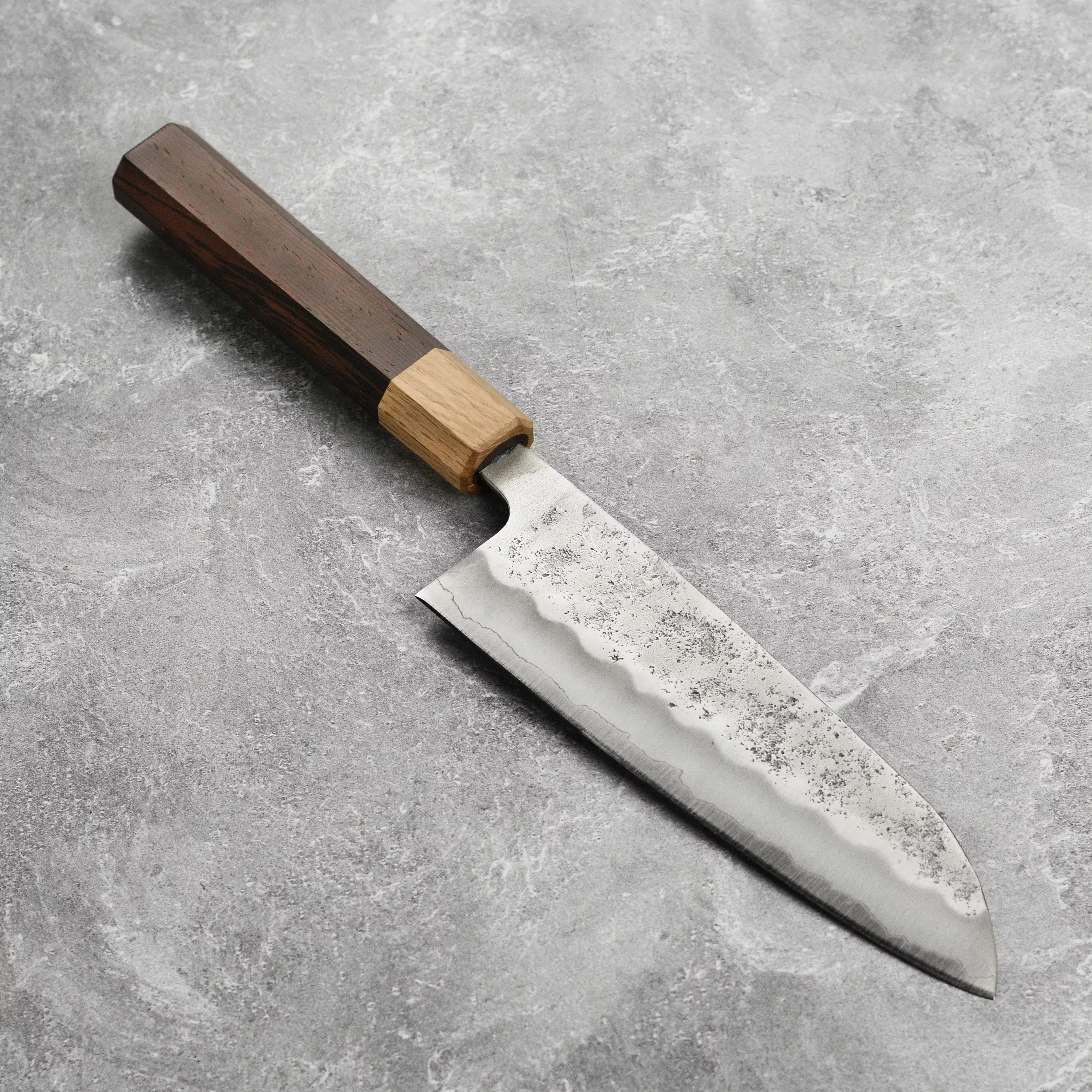 enso-silver3-nashiji-santoku-knife-6-5-165mm-ginsan-stainless-steel Enso Silver3 Nashiji Santoku Knife - 6.5" (165mm) Ginsan Stainless Steel