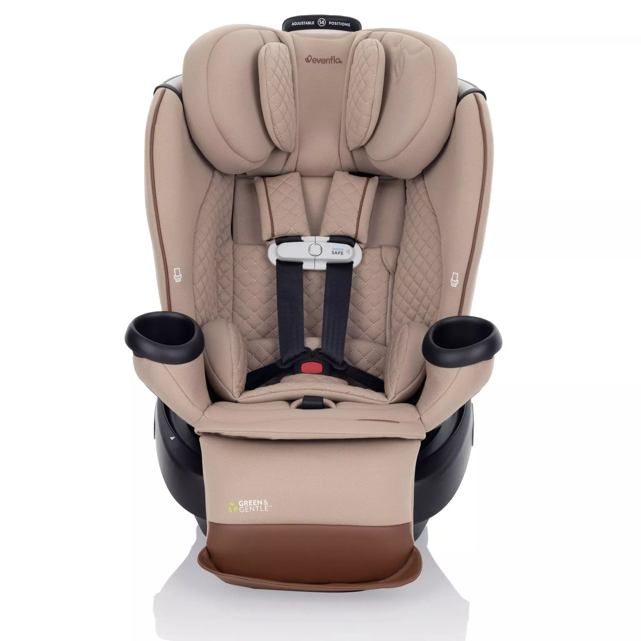 evenflo-gold-revolve-360-extend-all-in-one-convertible-car-seat-with-sensorsafe- Evenflo Gold Revolve 360 Extend All-in-One Convertible Car Seat with SensorSafe - Travertine (See Description) – REBEL