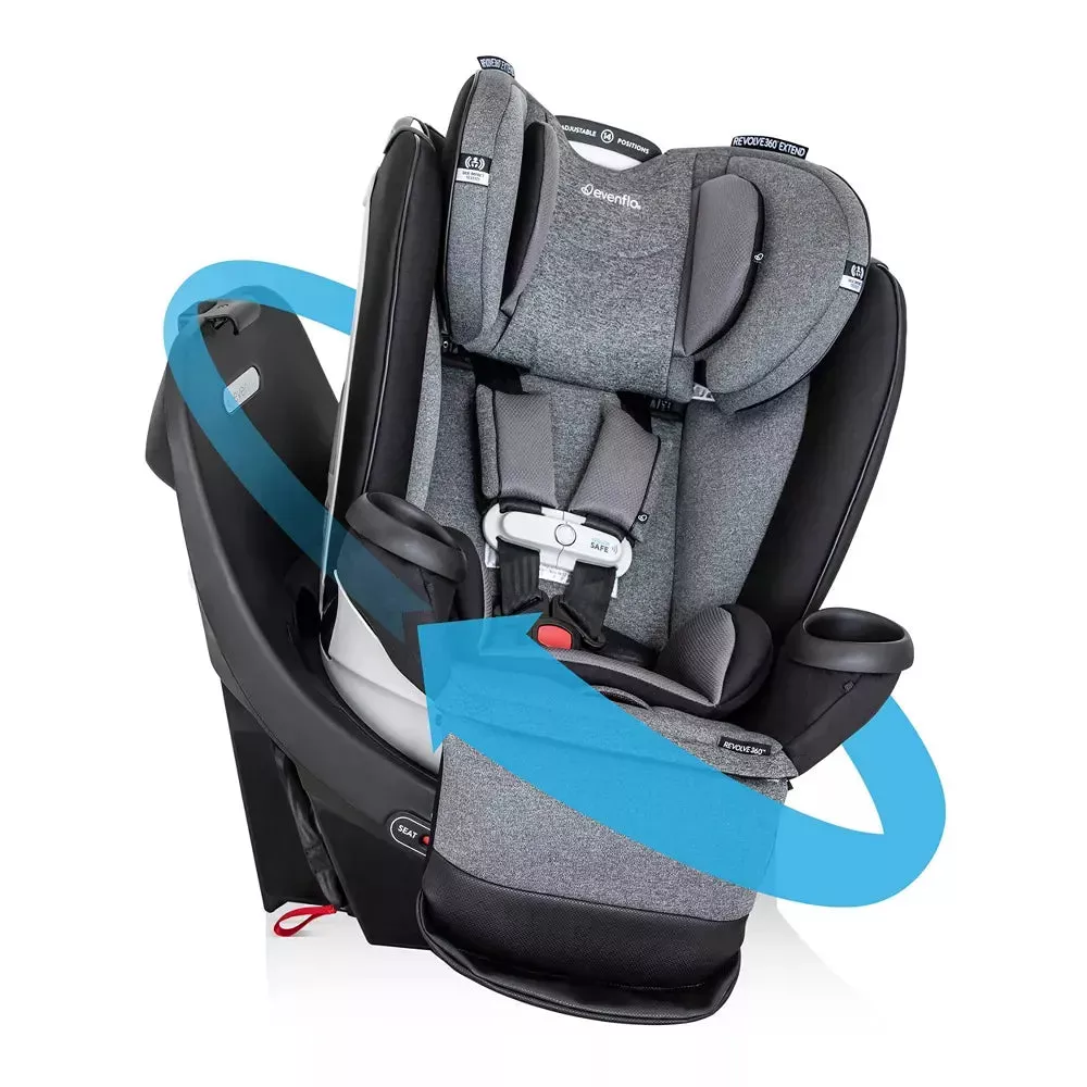 evenflo-gold-revolve-360-extend-all-in-one-rotating-convertible-car-seat-with-se Evenflo Gold Revolve 360 Extend All-in-One Rotating Convertible Car Seat with SensorSafe- Travertine – REBEL