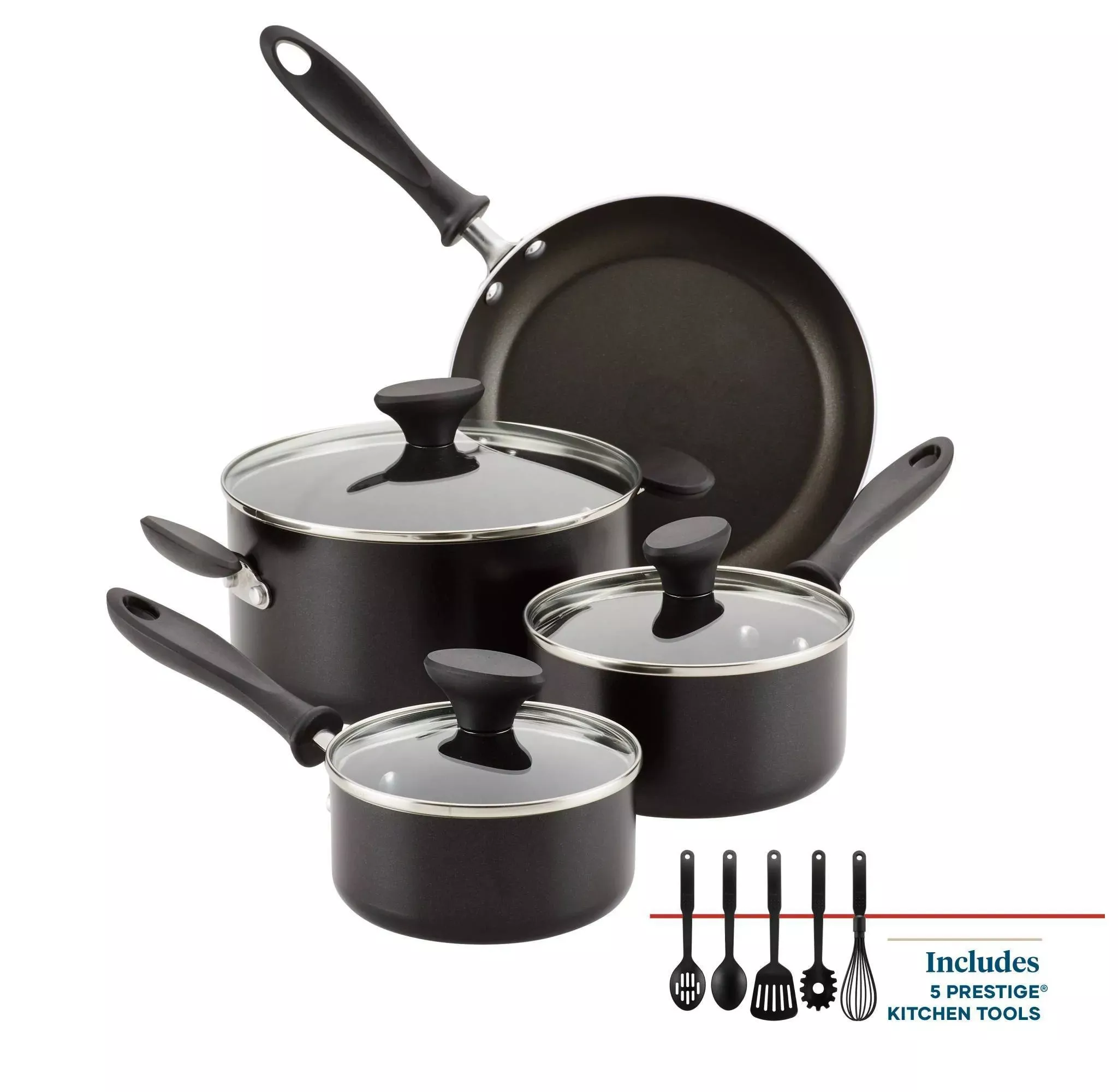 farberware-reliance-12pc-nonstick-aluminum-cookware-set-with-prestige-tools-blac Farberware Reliance 12pc Nonstick Aluminum Cookware Set with Prestige Tools - Black – REBEL